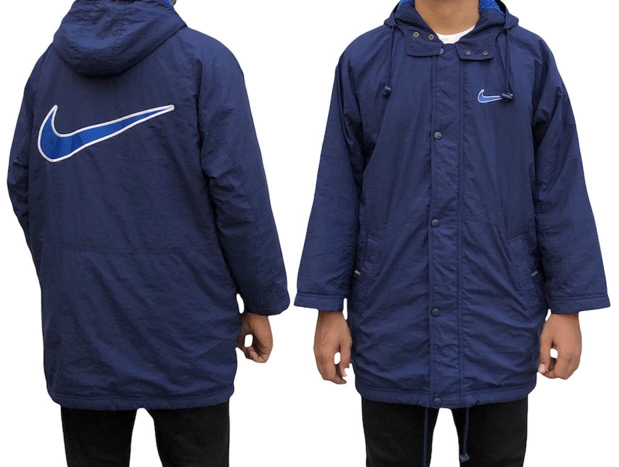 Nike Vintage 90s nike Coach Big Logo Jacket Size US S / EU 44-46 / 1 - 1 Thumbnail