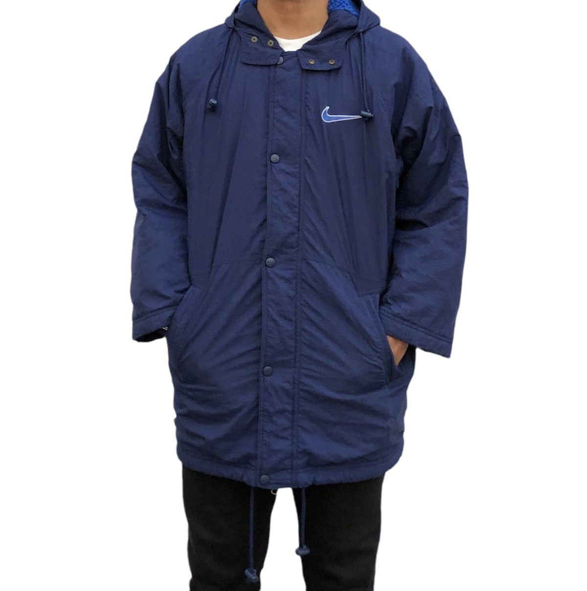 Nike Vintage 90s nike Coach Big Logo Jacket Size US S / EU 44-46 / 1 - 4 Thumbnail