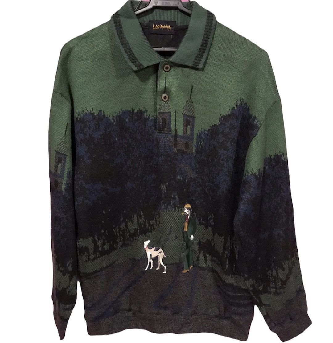 Japanese Brand LACAVERA LONG SLEEVE KNITWEAR Size US M / EU 48-50 / 2 - 1 Thumbnail