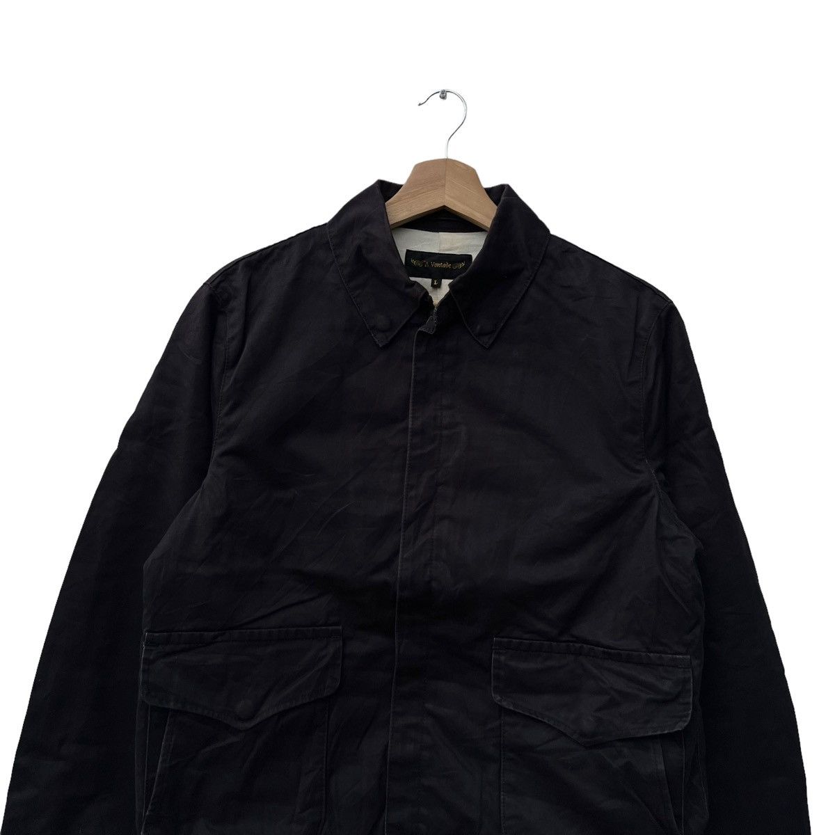 Japanese Brand VINTAGE BOMBER JACKET CARGO POCKET A. VONTADE MADE IN JAPAN Size US L / EU 52-54 / 3 - 3 Thumbnail