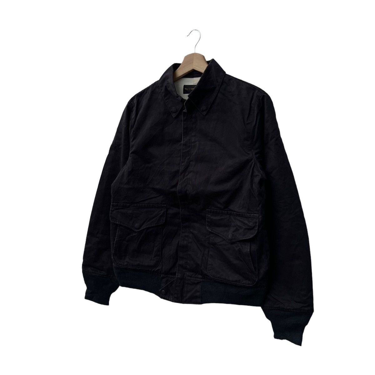 Japanese Brand VINTAGE BOMBER JACKET CARGO POCKET A. VONTADE MADE IN JAPAN Size US L / EU 52-54 / 3 - 2 Thumbnail