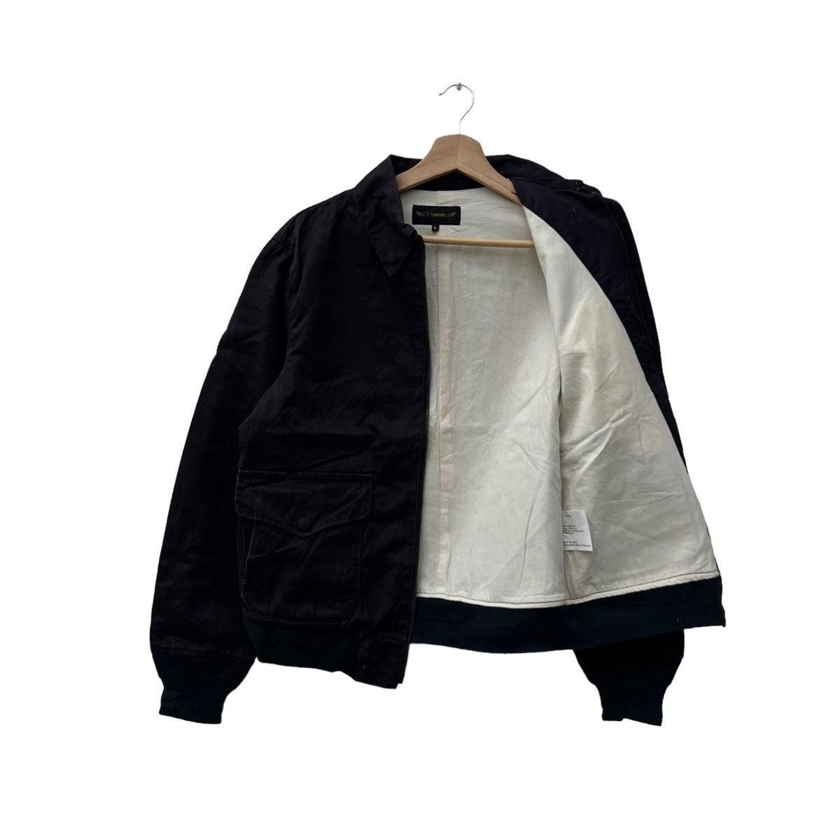 Japanese Brand VINTAGE BOMBER JACKET CARGO POCKET A. VONTADE MADE IN JAPAN Size US L / EU 52-54 / 3 - 9 Thumbnail