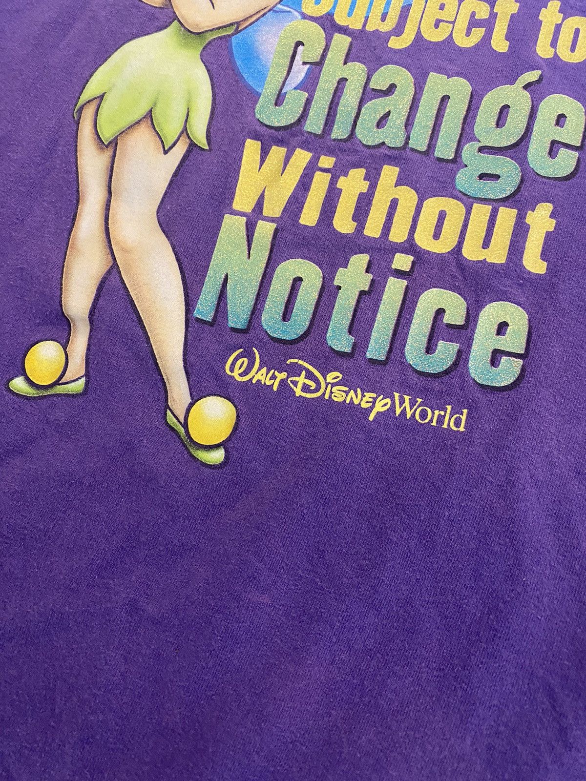 Vintage Vintage 1990s Disney Womens Tinker Bell Faded Shirt Size M / US 6-8 / IT 42-44 - 8 Thumbnail
