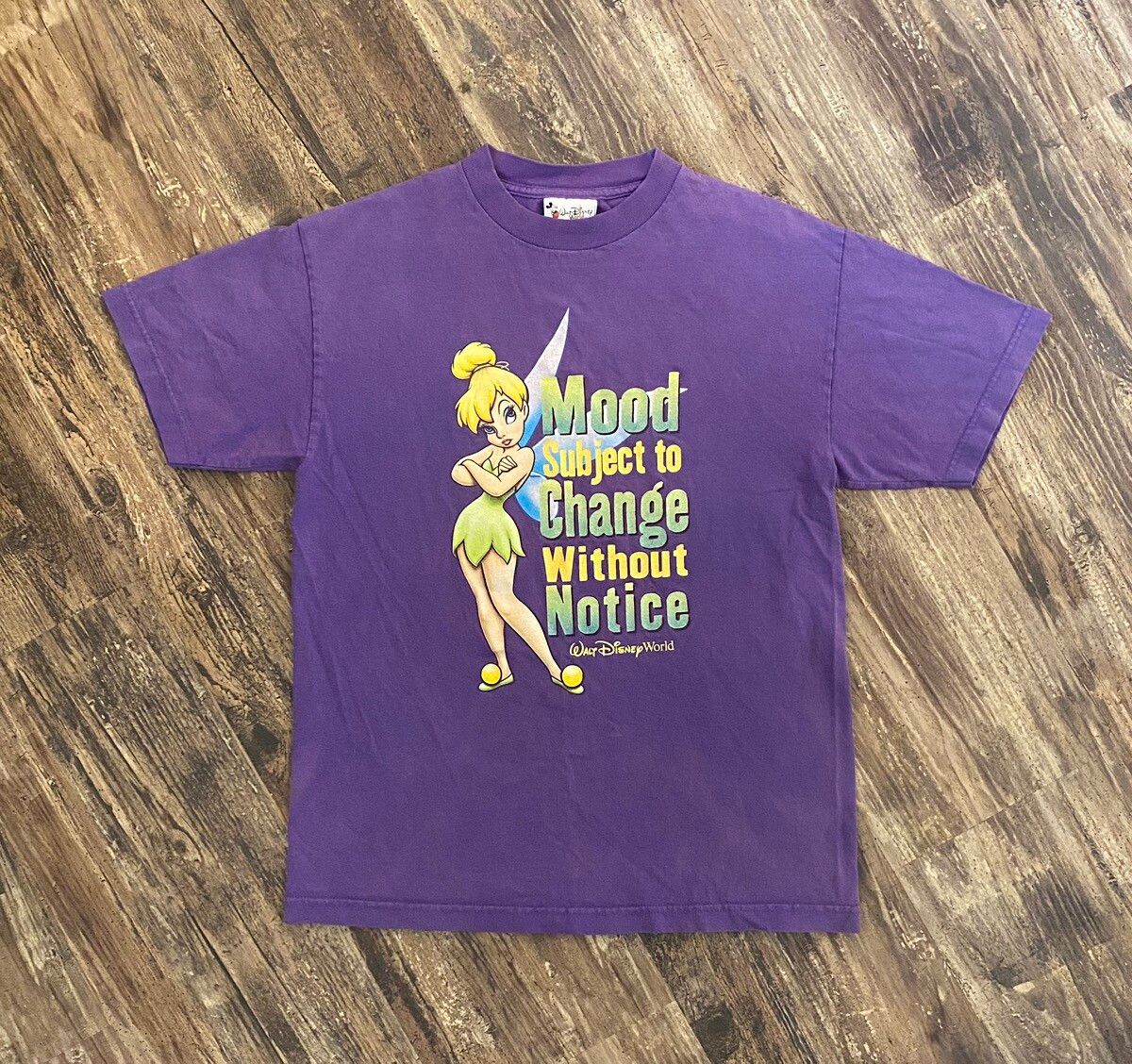 Vintage Vintage 1990s Disney Womens Tinker Bell Faded Shirt Size M / US 6-8 / IT 42-44 - 1 Preview