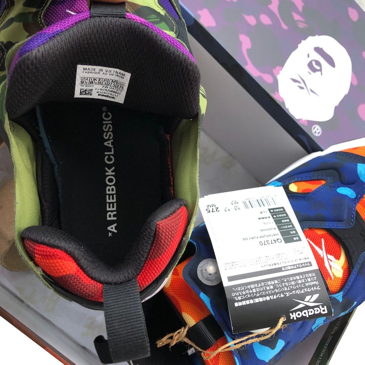 Bape × Reebok Bape x Reebok Instapump Fury OG Size US 9.5 / EU 42-43 - 17 Thumbnail