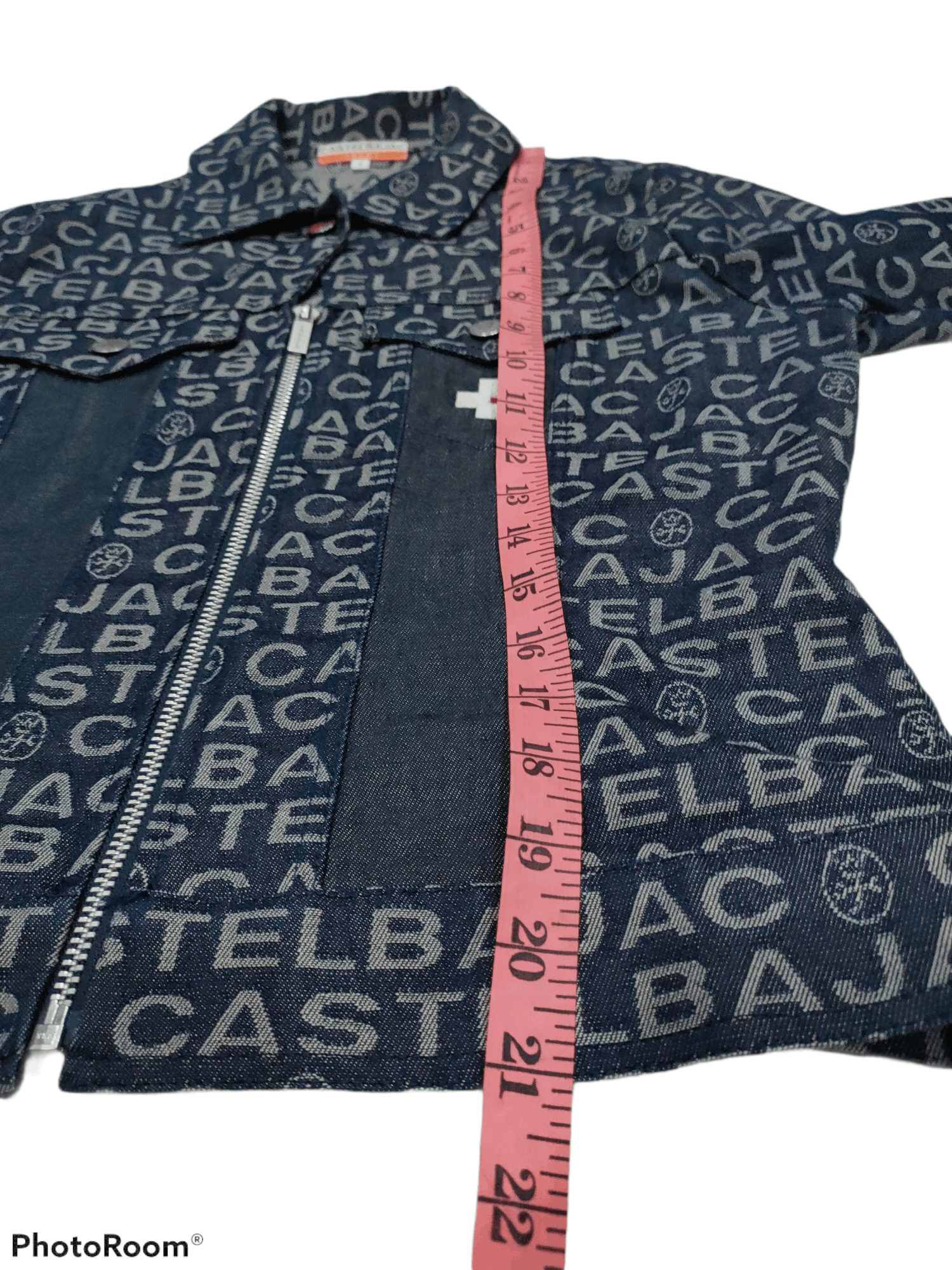 Jean Charles De Castelbajac JC DE CASTELBAJAC FULL SPELLOUT MONOGRAM DENIM JACKET Size US S / EU 44-46 / 1 - 7 Thumbnail