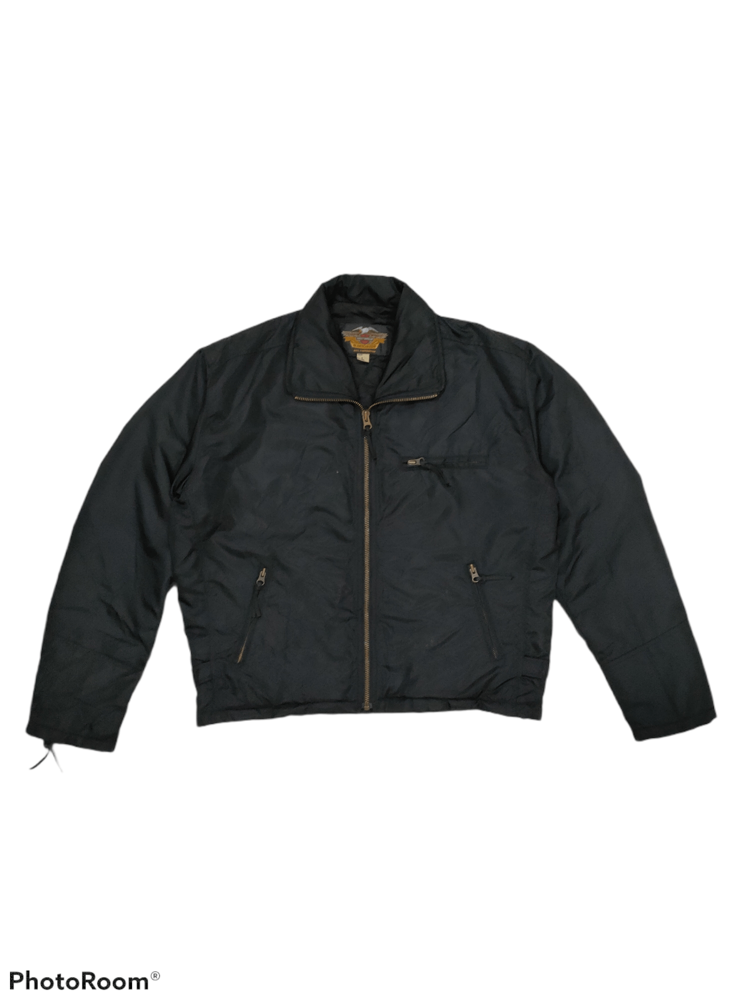 Harley Davidson VTG HARLEY DAVIDSON MILWAUKEE IRON QUILTED BIKER JACKET Size US L / EU 52-54 / 3 - 2 Thumbnail