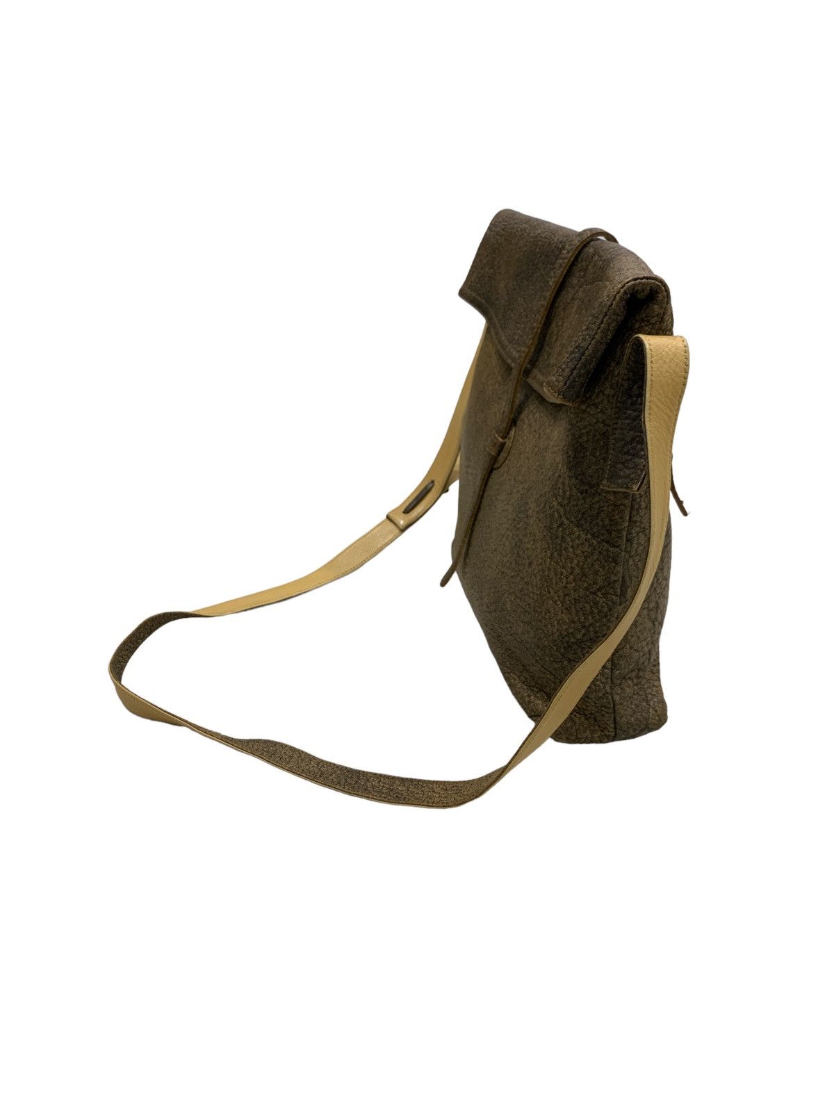 Designer × Japanese Brand MICHIAMO POMODORO GRAIN LEATHER SLING SHOULDER BAG Size ONE SIZE - 2 Thumbnail