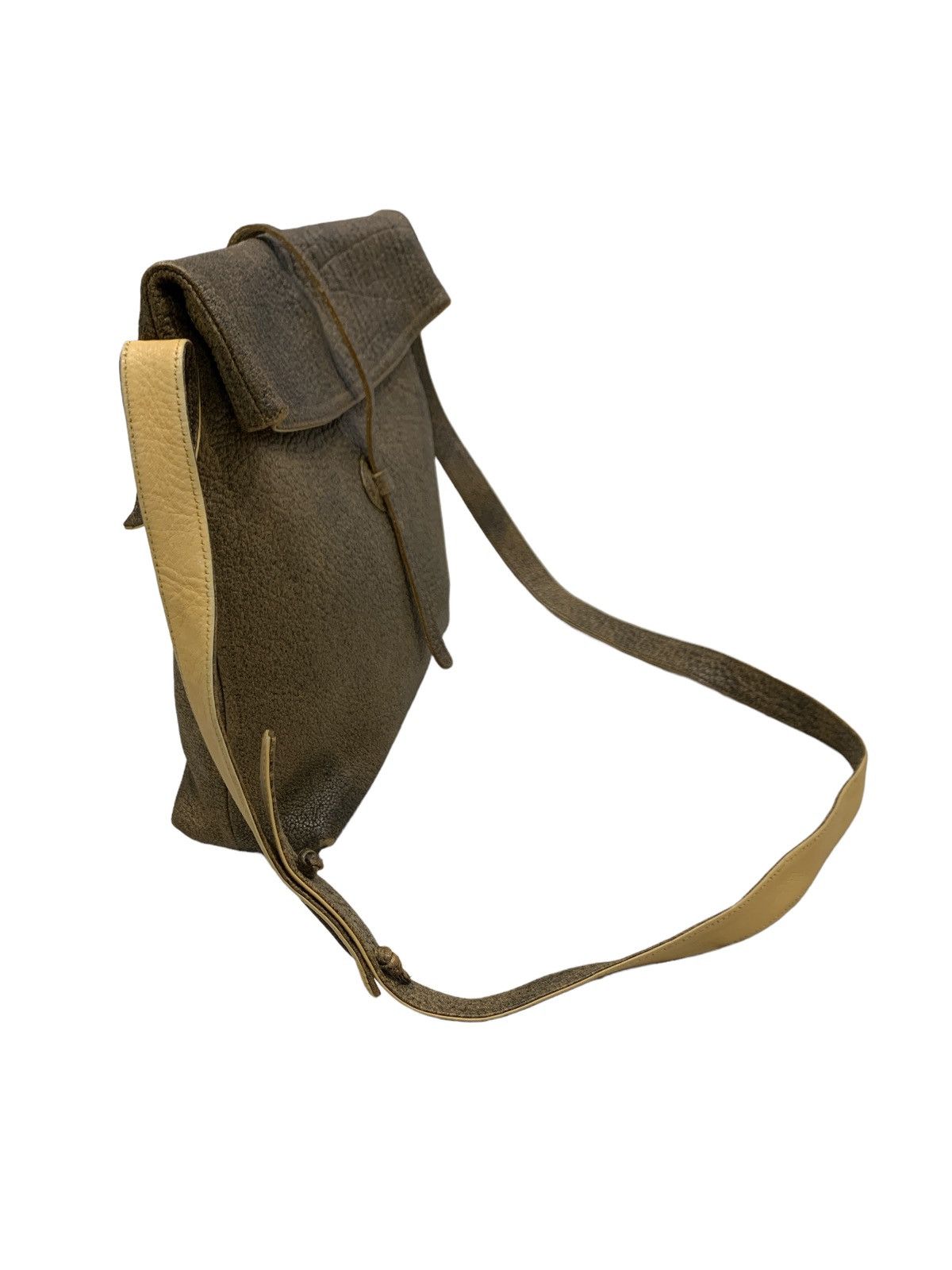 Designer × Japanese Brand MICHIAMO POMODORO GRAIN LEATHER SLING SHOULDER BAG Size ONE SIZE - 4 Thumbnail