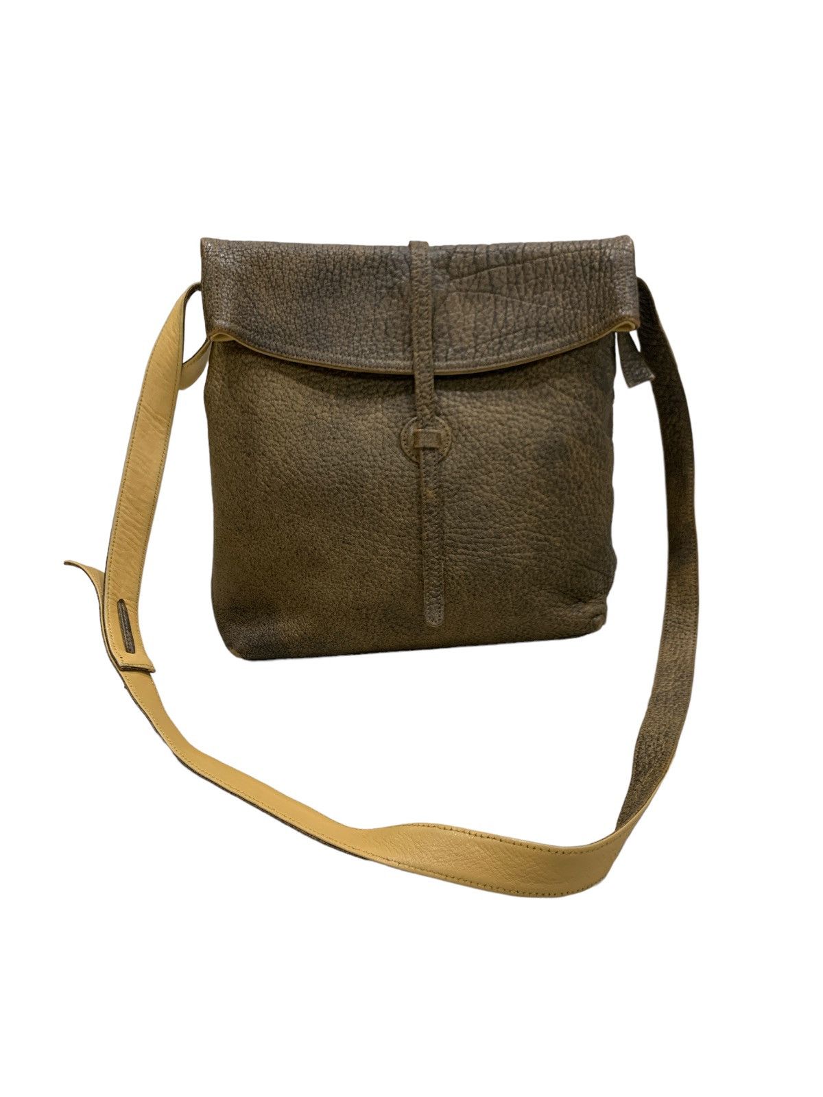 Designer × Japanese Brand MICHIAMO POMODORO GRAIN LEATHER SLING SHOULDER BAG Size ONE SIZE - 1 Thumbnail