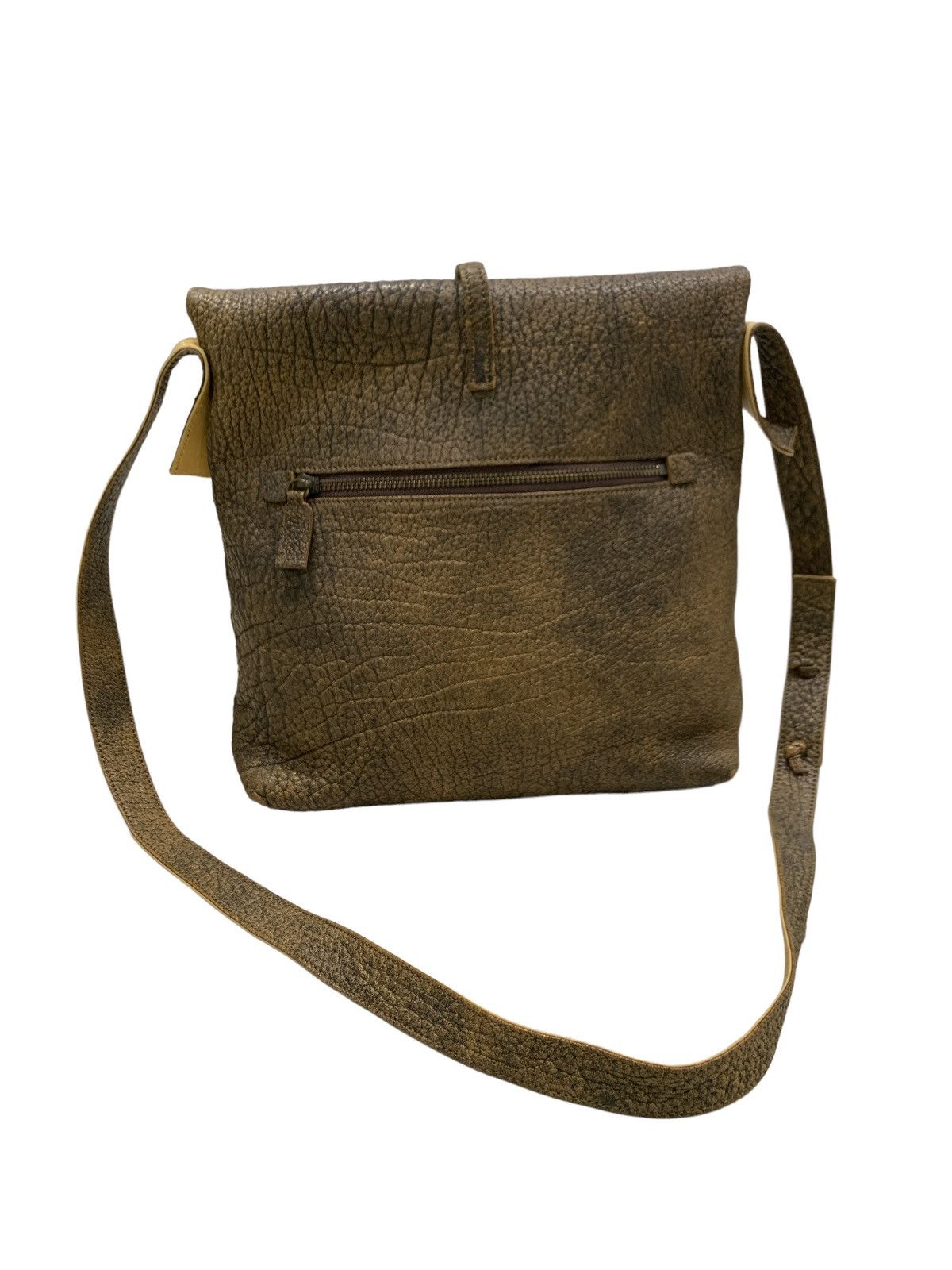Designer × Japanese Brand MICHIAMO POMODORO GRAIN LEATHER SLING SHOULDER BAG Size ONE SIZE - 3 Thumbnail