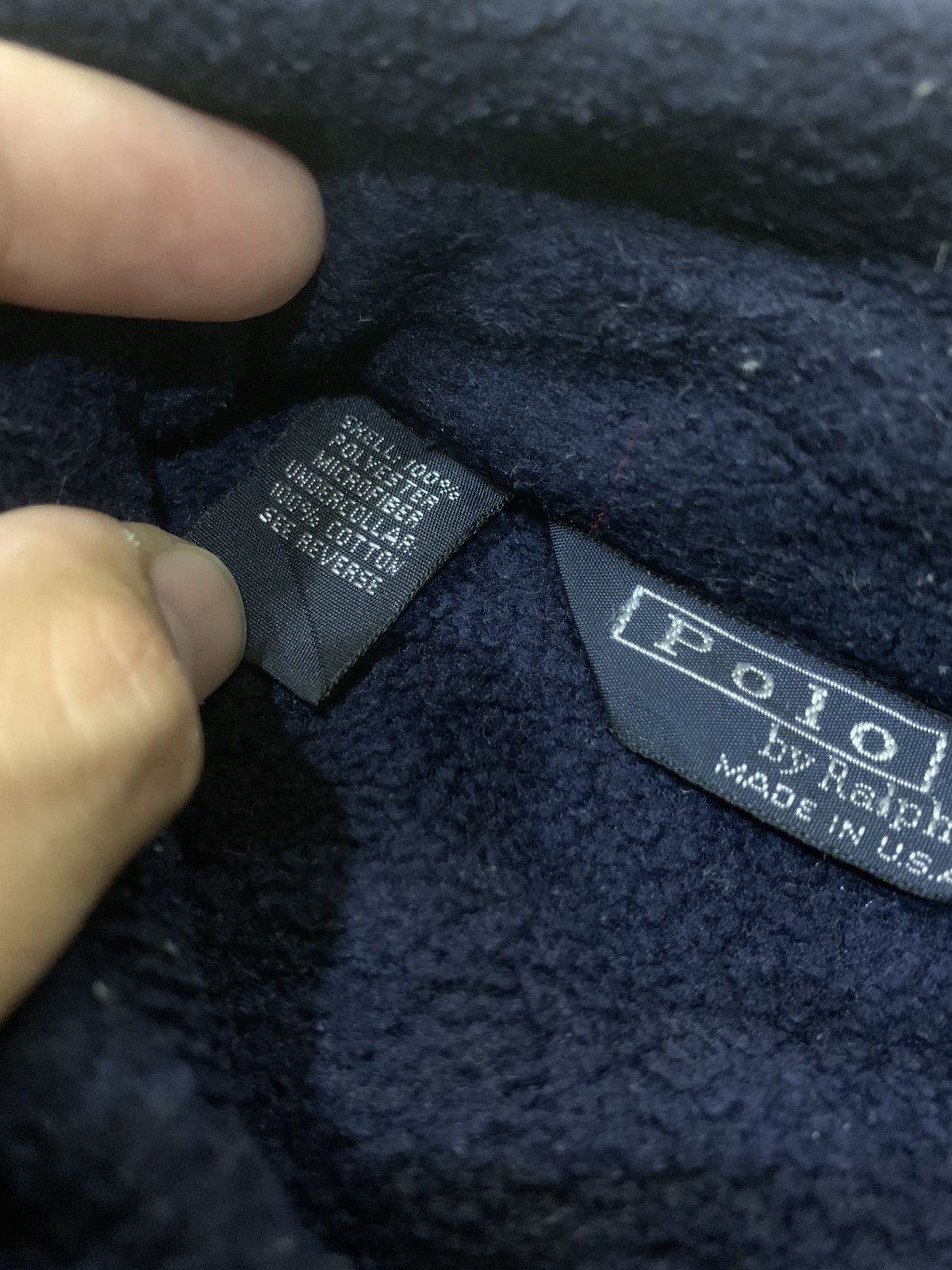 Polo Ralph Lauren × Vintage 1990s POLO RALPH LAUREN FLEECE JACKET Size US L / EU 52-54 / 3 - 10 Thumbnail