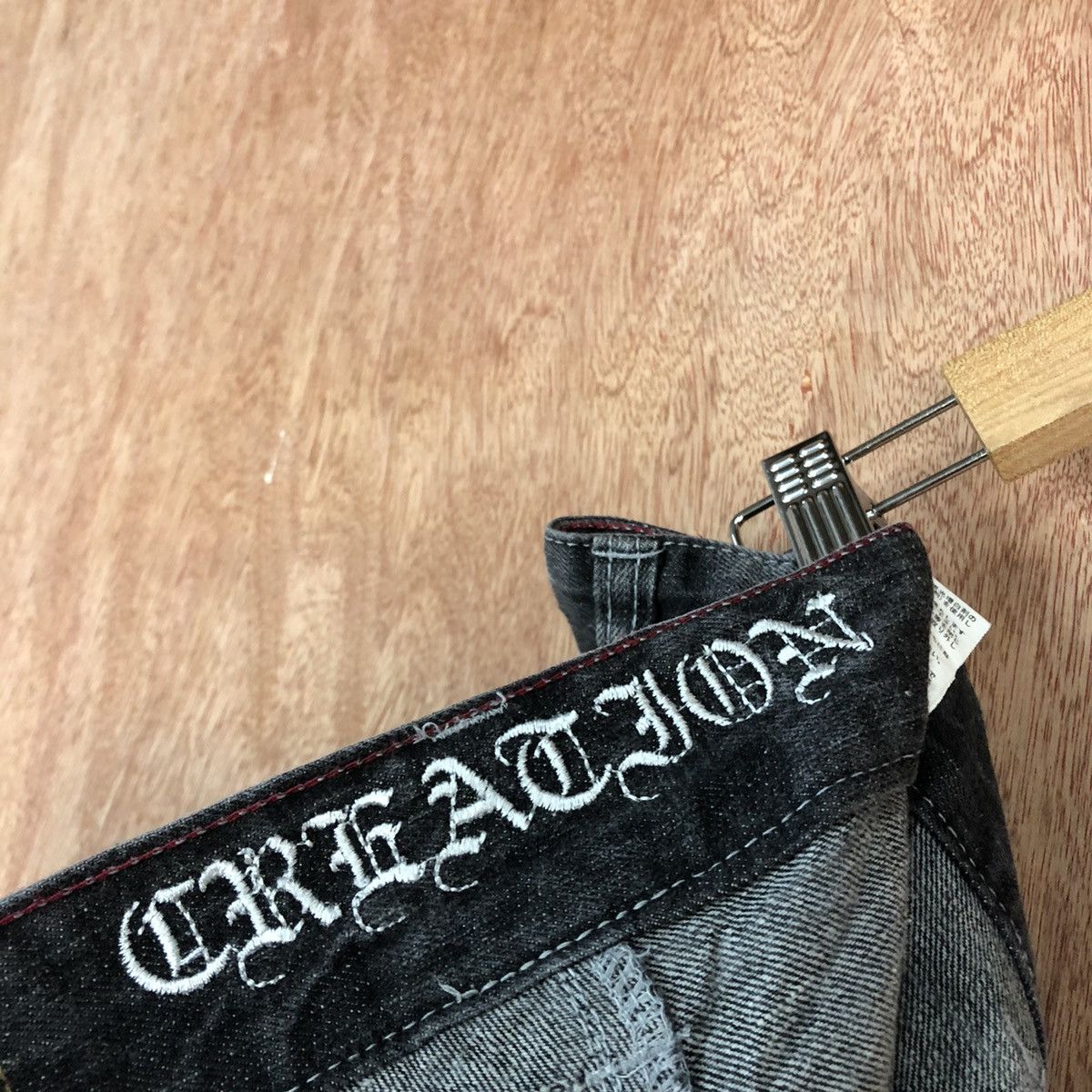 Japanese Brand Creation skull Black double waist Denim Jeans Pants #c739DL Size US 30 / EU 46 - 14 Thumbnail