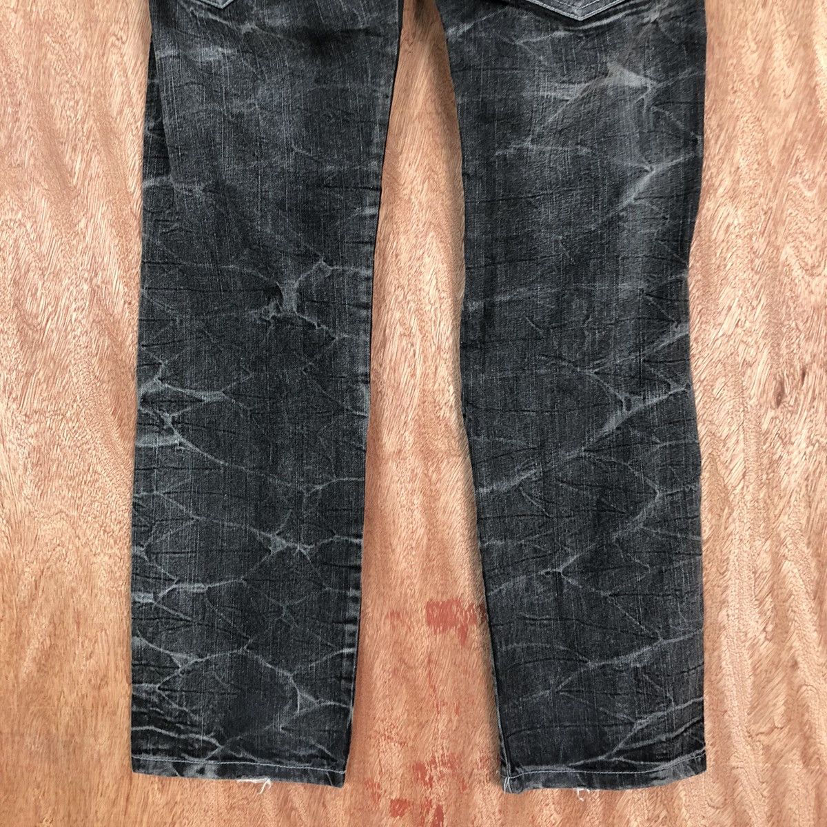 Japanese Brand Creation skull Black double waist Denim Jeans Pants #c739DL Size US 30 / EU 46 - 11 Thumbnail
