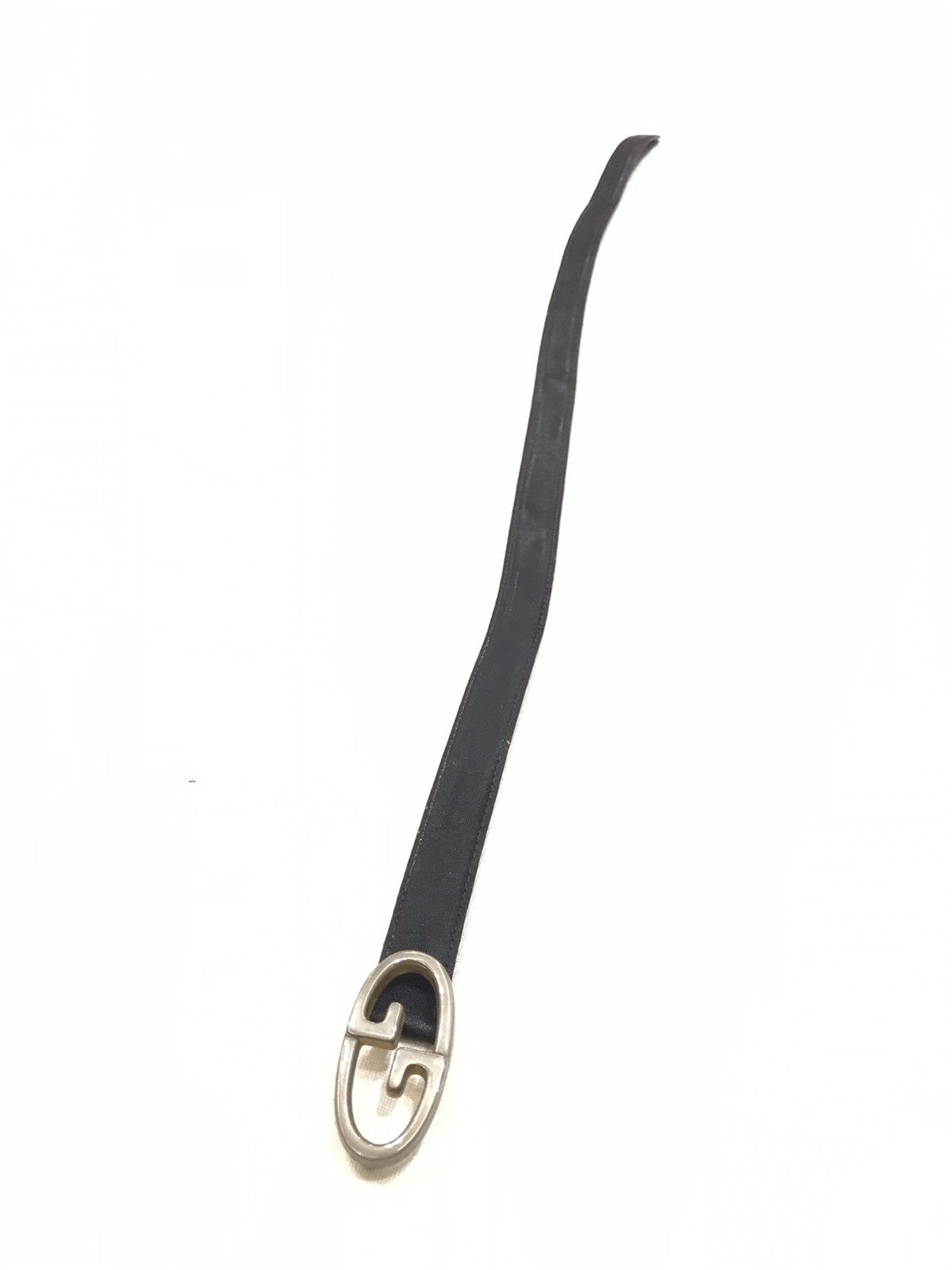 Gucci × Vintage VINTAGE GUCCI ITALY LEATHER BELT GG Size 34 - 2 Thumbnail