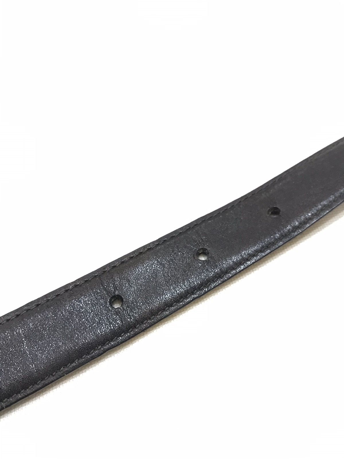 Gucci × Vintage VINTAGE GUCCI ITALY LEATHER BELT GG Size 34 - 4 Thumbnail