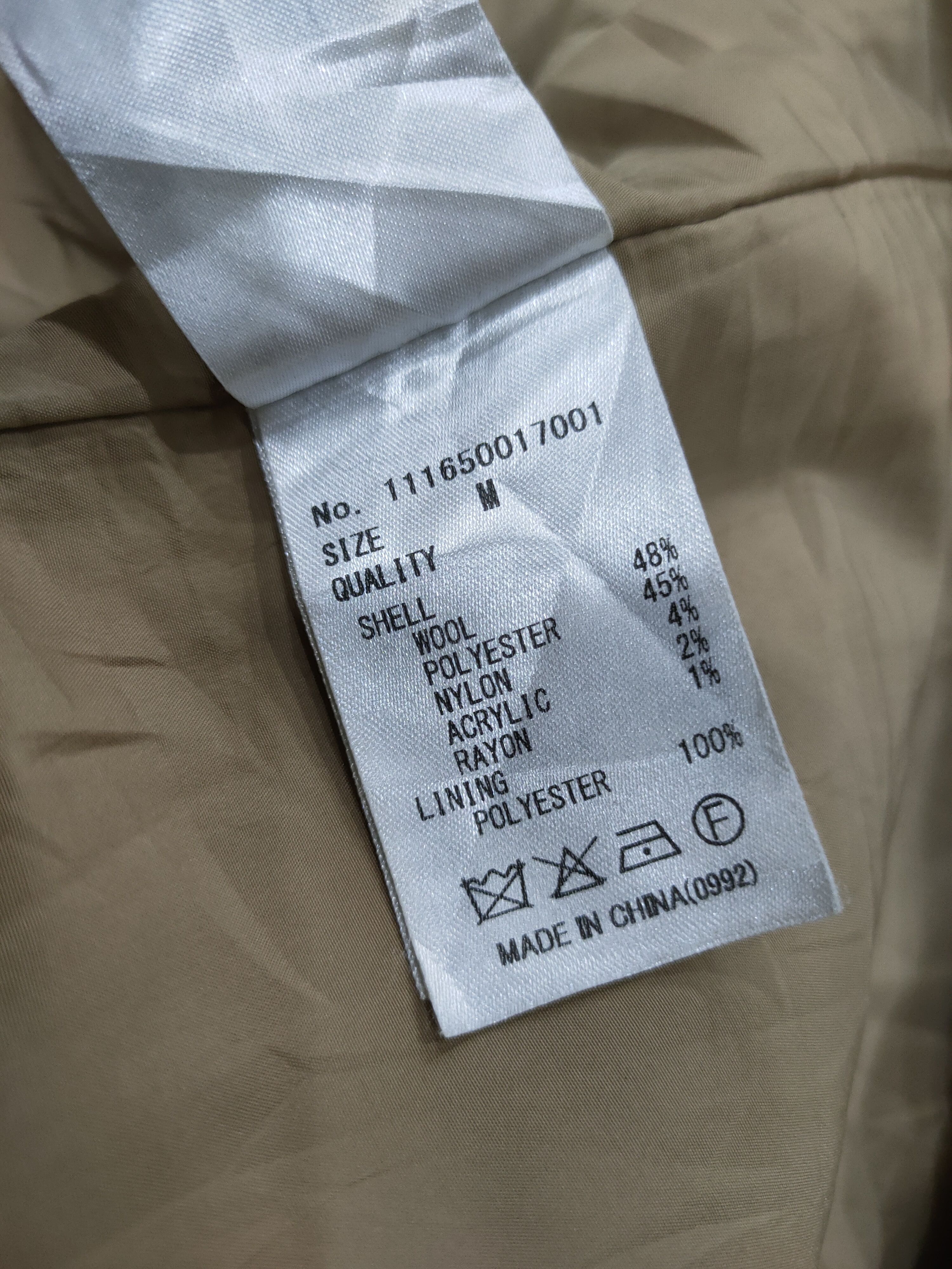 Japanese Brand UNGRID MARK STYLER WOOL DESTROYED COAT JACKET Size US M / EU 48-50 / 2 - 7 Thumbnail