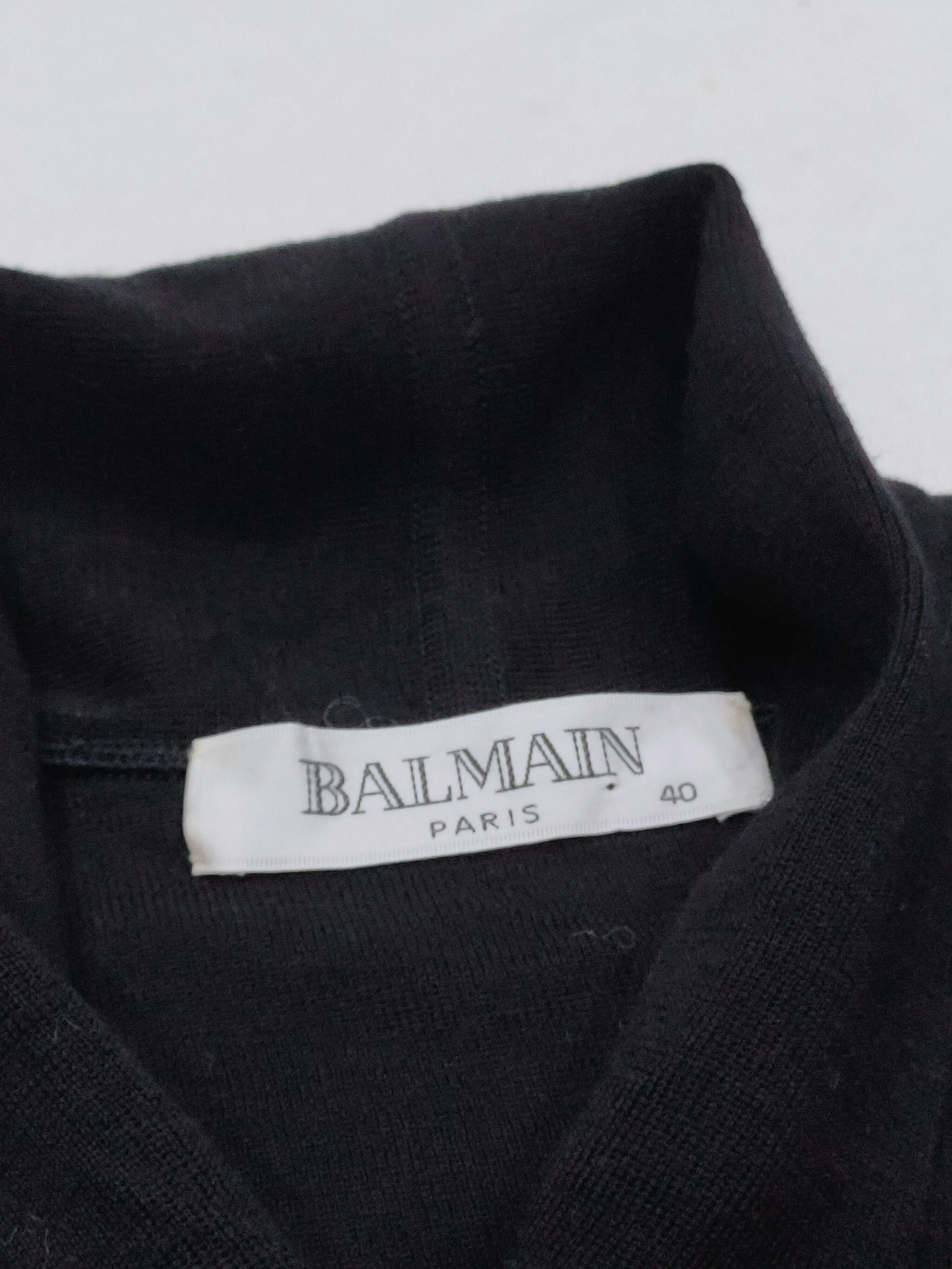 Balmain BALMAIN PARIS WOOL SWEATER AVANT-GARDE Size US XXS / EU 40 - 4 Thumbnail