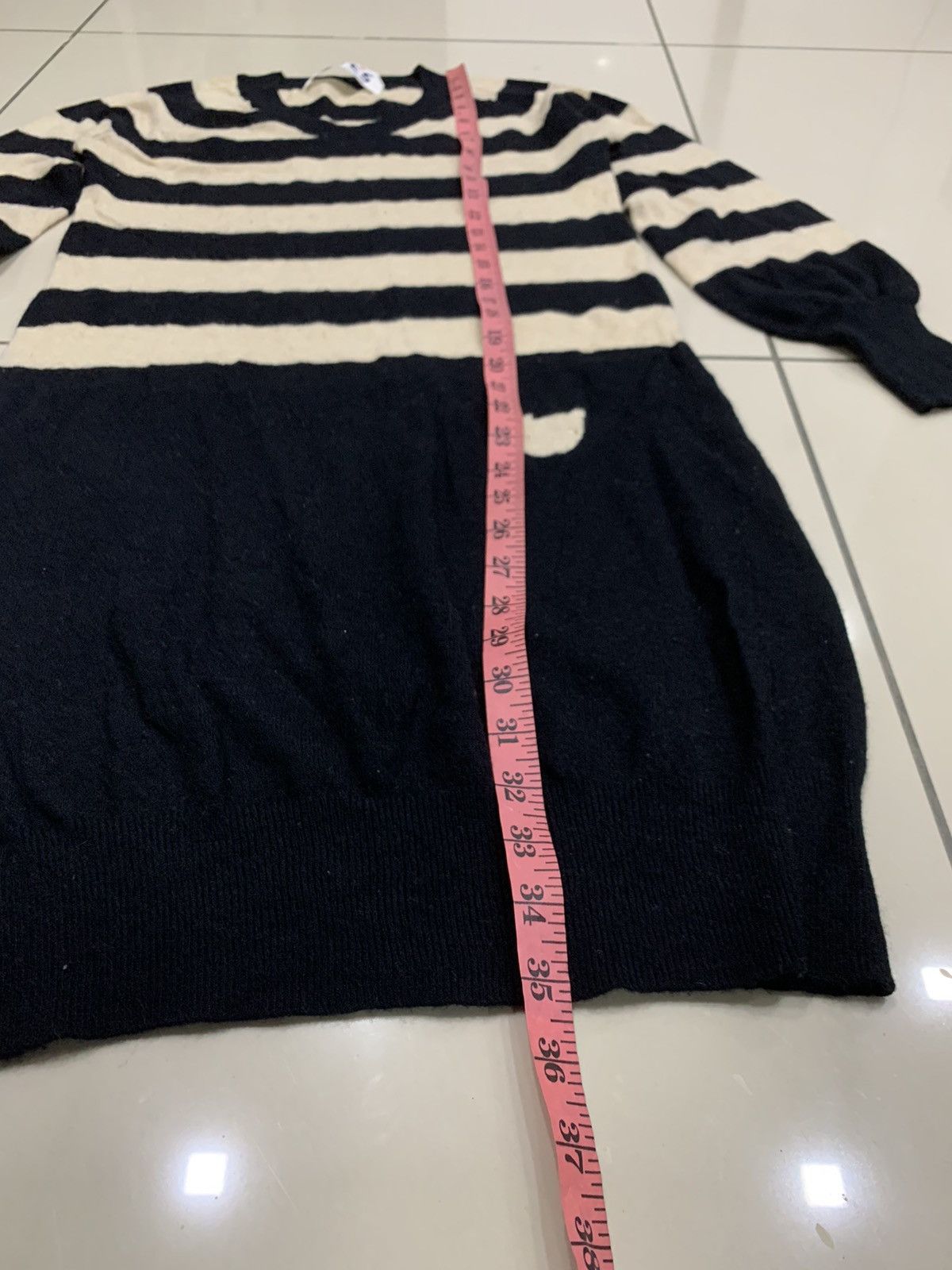 Issey Miyake × Tsumori Chisato CAT TSUMORI CHISATO BY ISSEY MIYAKE ZEBRA WOOL MIX DRESS Size M / US 6-8 / IT 42-44 - 3 Thumbnail