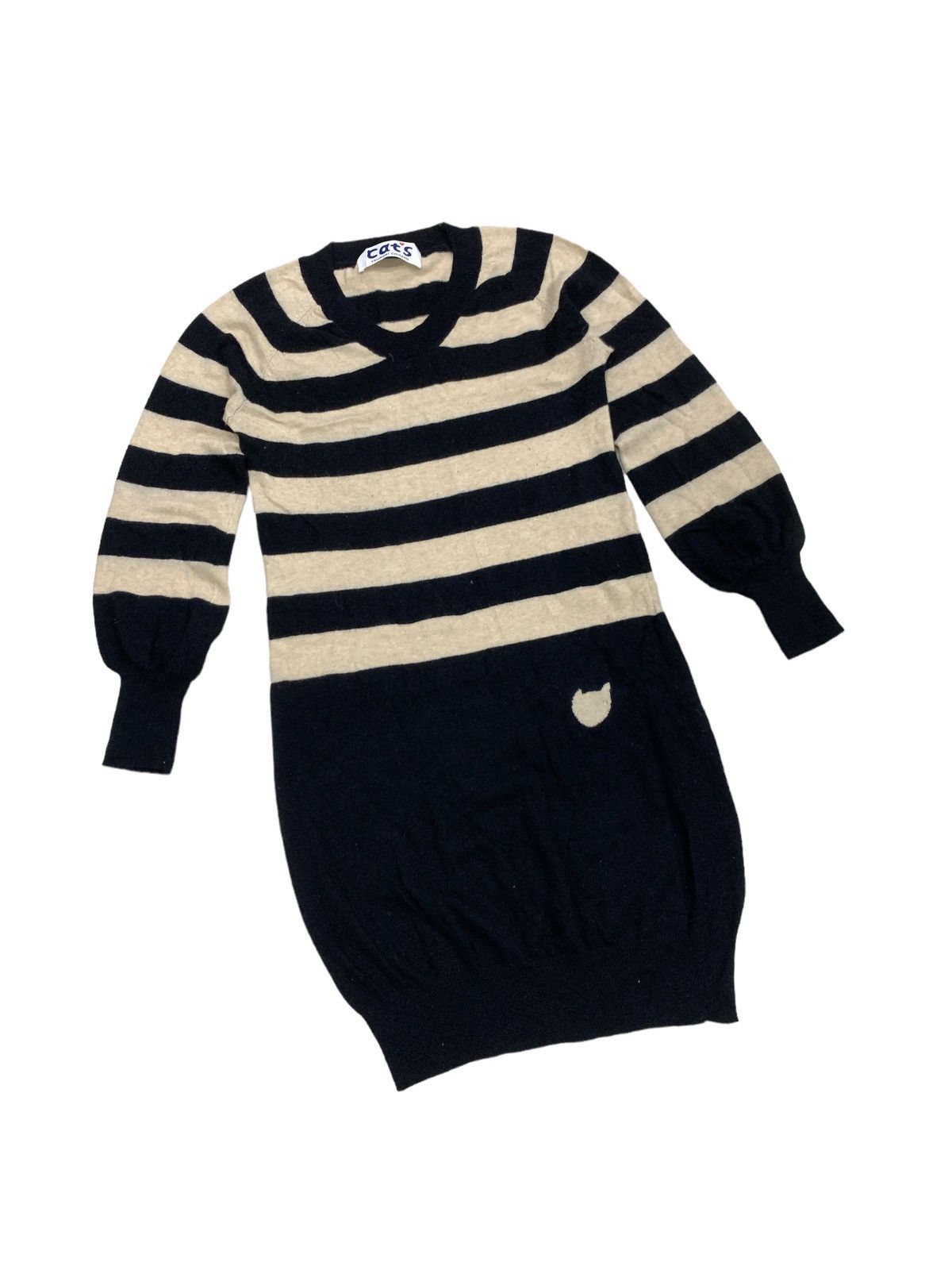 Issey Miyake × Tsumori Chisato CAT TSUMORI CHISATO BY ISSEY MIYAKE ZEBRA WOOL MIX DRESS Size M / US 6-8 / IT 42-44 - 1 Thumbnail