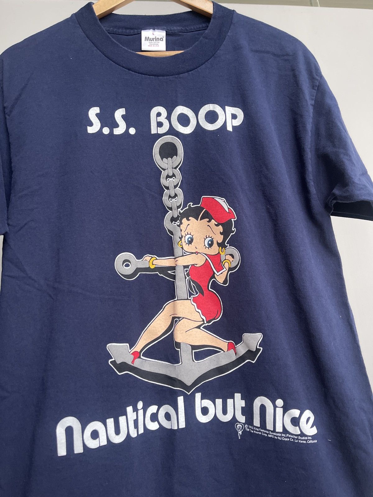 Vintage Vintage 1995 Betty Boop SS Boop Sailor Tee Size US L / EU 52-54 / 3 - 2 Thumbnail