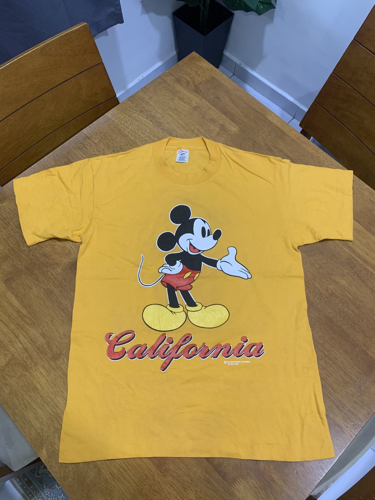 Vintage Mickey Mouse Mirror Print Tshirt