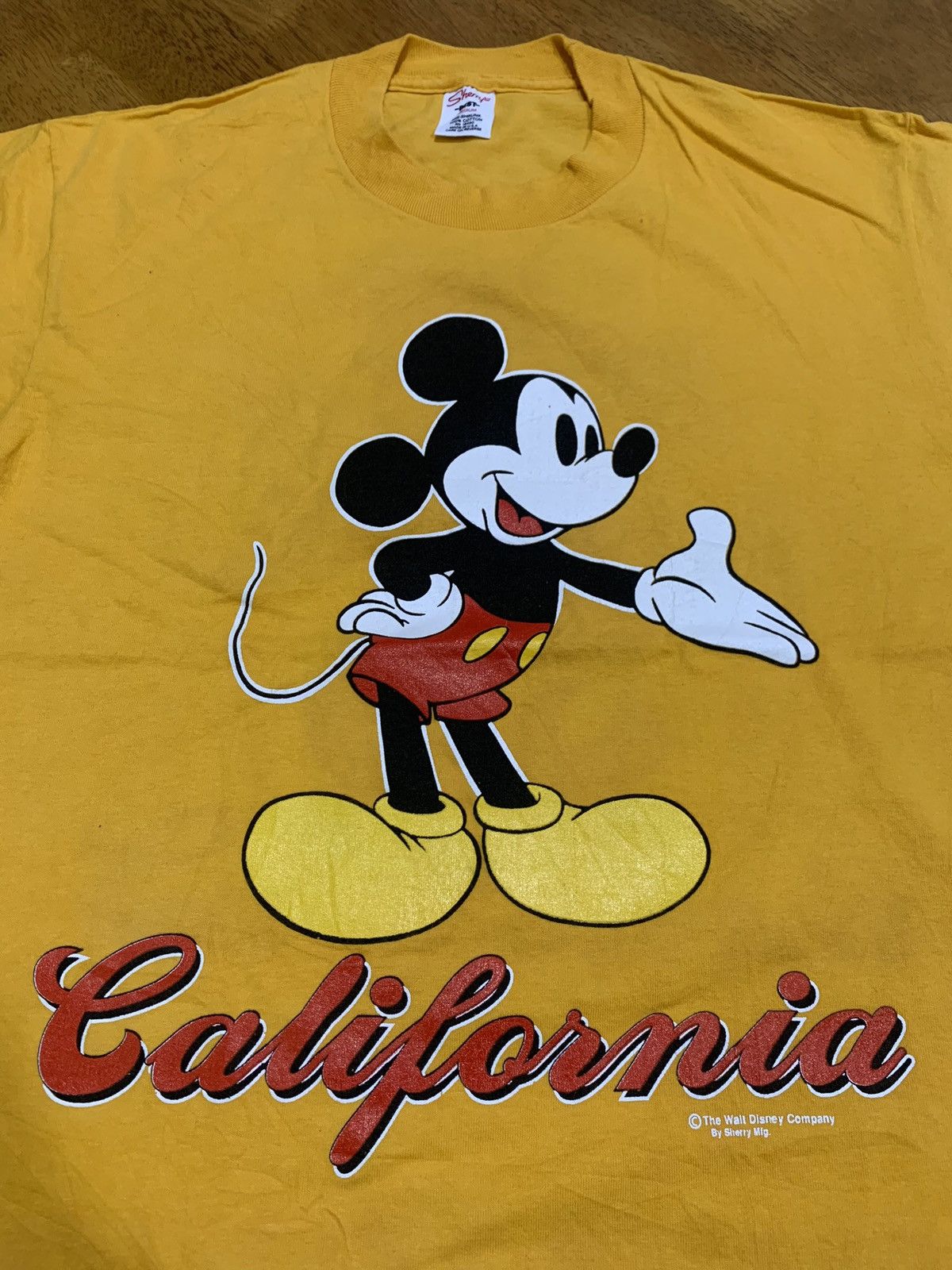 Vintage Mickey Mouse Mirror Print Tshirt