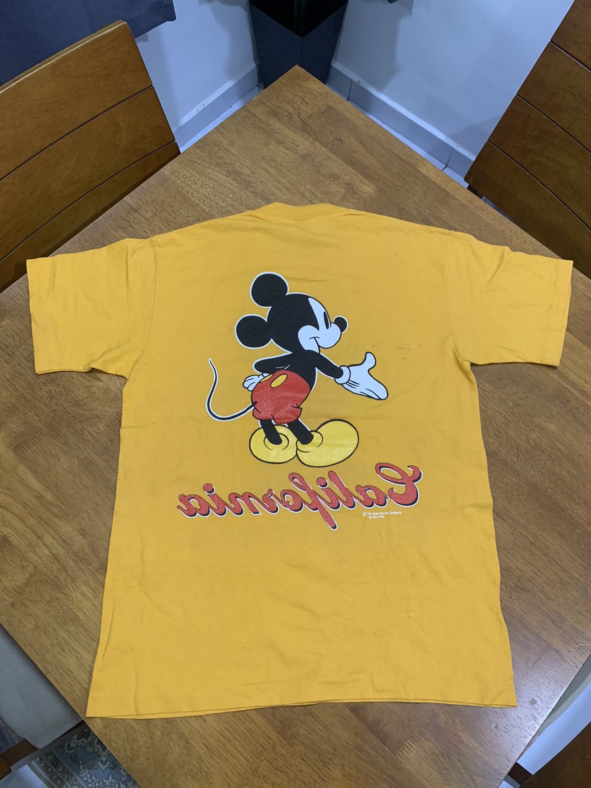 Vintage Mickey Mouse Mirror Print Tshirt