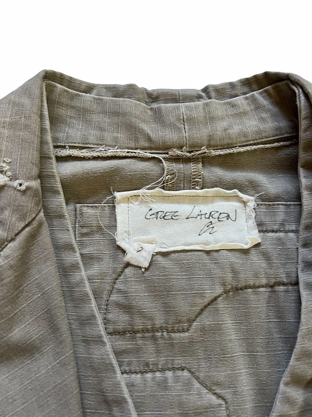 Greg Lauren Sz 3 Sample Heavy Ripstop Tent Blazer Size US M / EU 48-50 / 2 - 9 Thumbnail