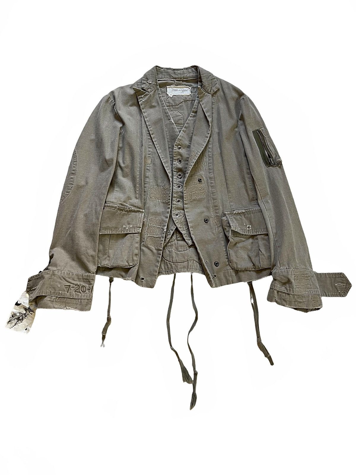 Greg Lauren Sz 3 Sample Heavy Ripstop Tent Blazer Size US M / EU 48-50 / 2 - 1 Thumbnail