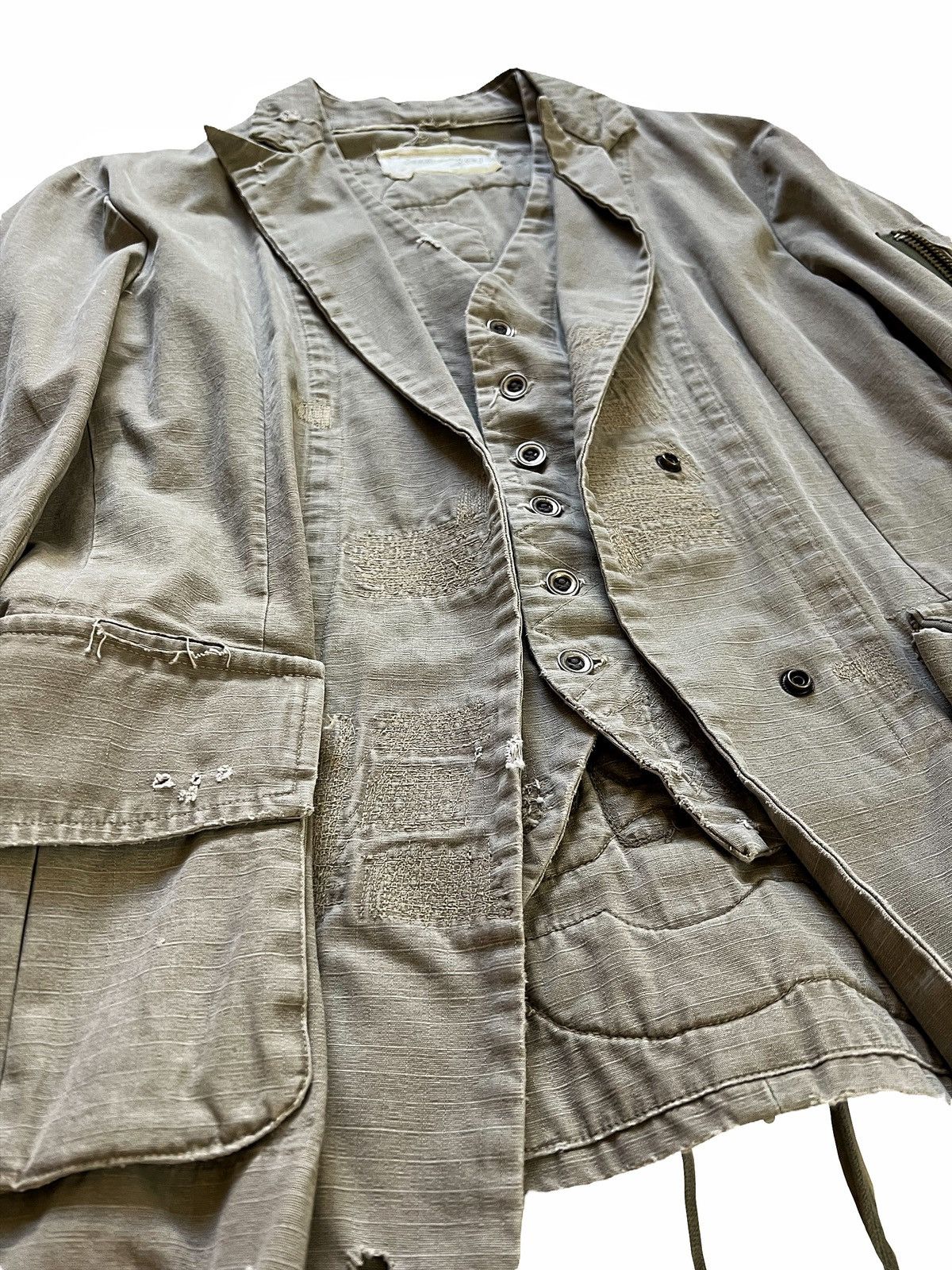 Greg Lauren Sz 3 Sample Heavy Ripstop Tent Blazer Size US M / EU 48-50 / 2 - 5 Thumbnail
