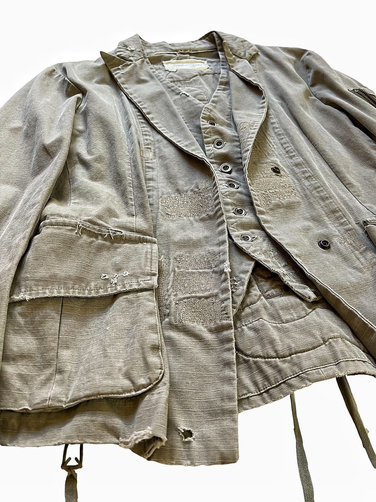 Greg Lauren Sz 3 Sample Heavy Ripstop Tent Blazer Size US M / EU 48-50 / 2 - 4 Thumbnail