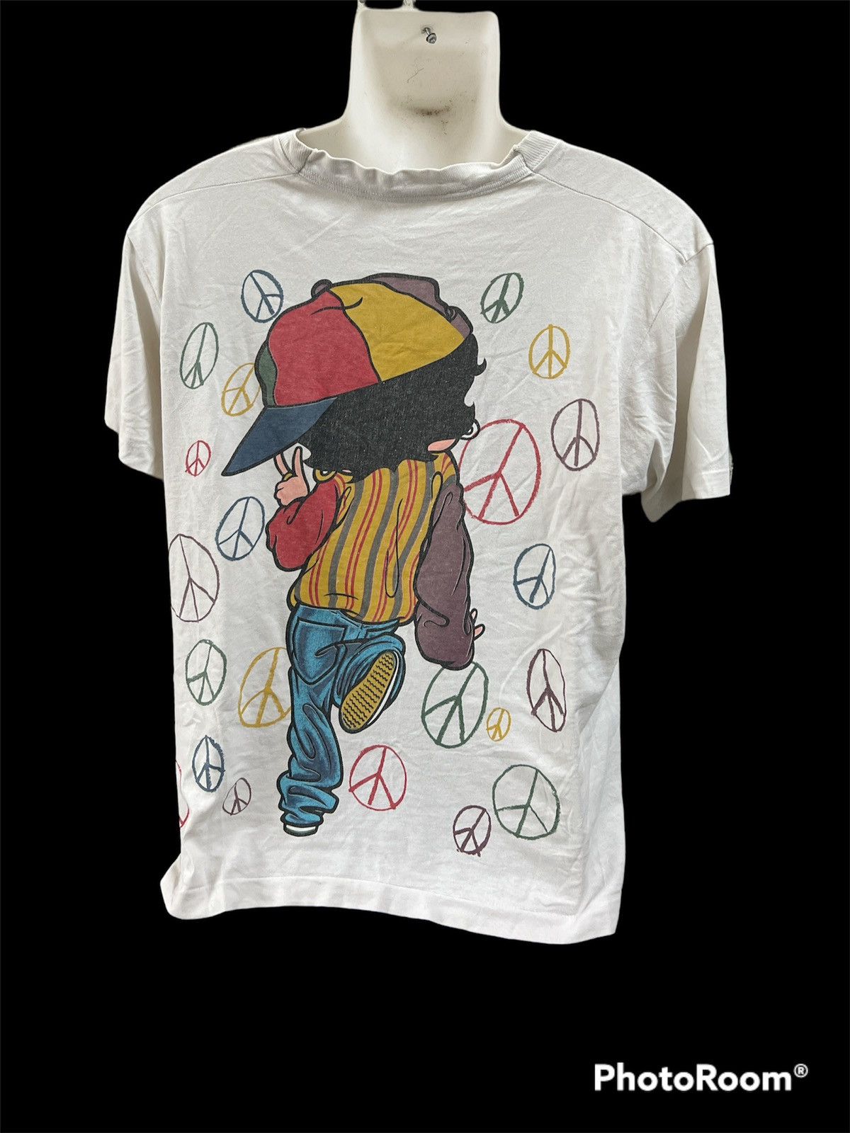 Other Rare🔥Vintage 90’s Betty Boop Over Print RAPPERS Mirror Size US L / EU 52-54 / 3 - 4 Thumbnail