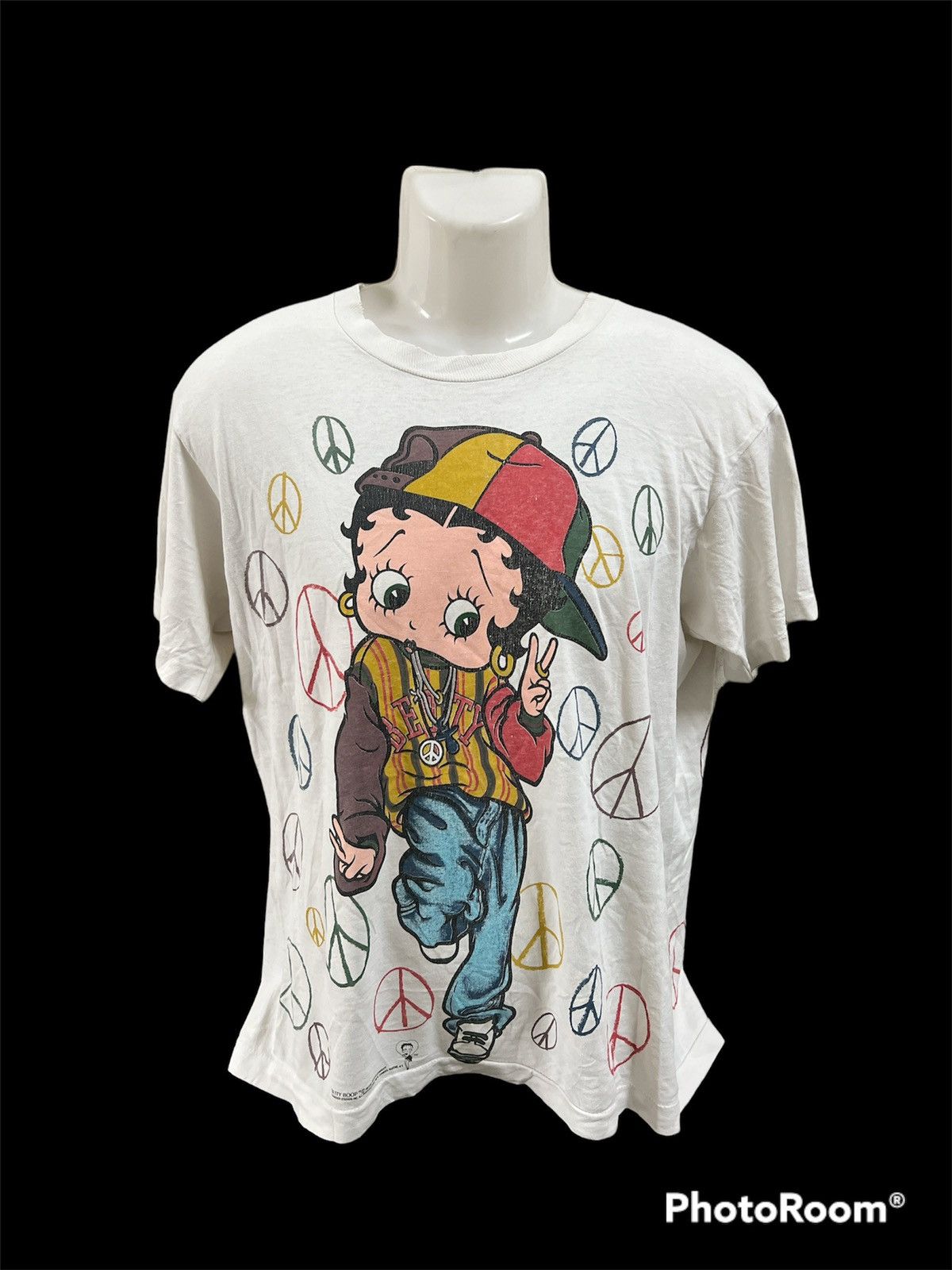 Other Rare🔥Vintage 90’s Betty Boop Over Print RAPPERS Mirror Size US L / EU 52-54 / 3 - 1 Thumbnail