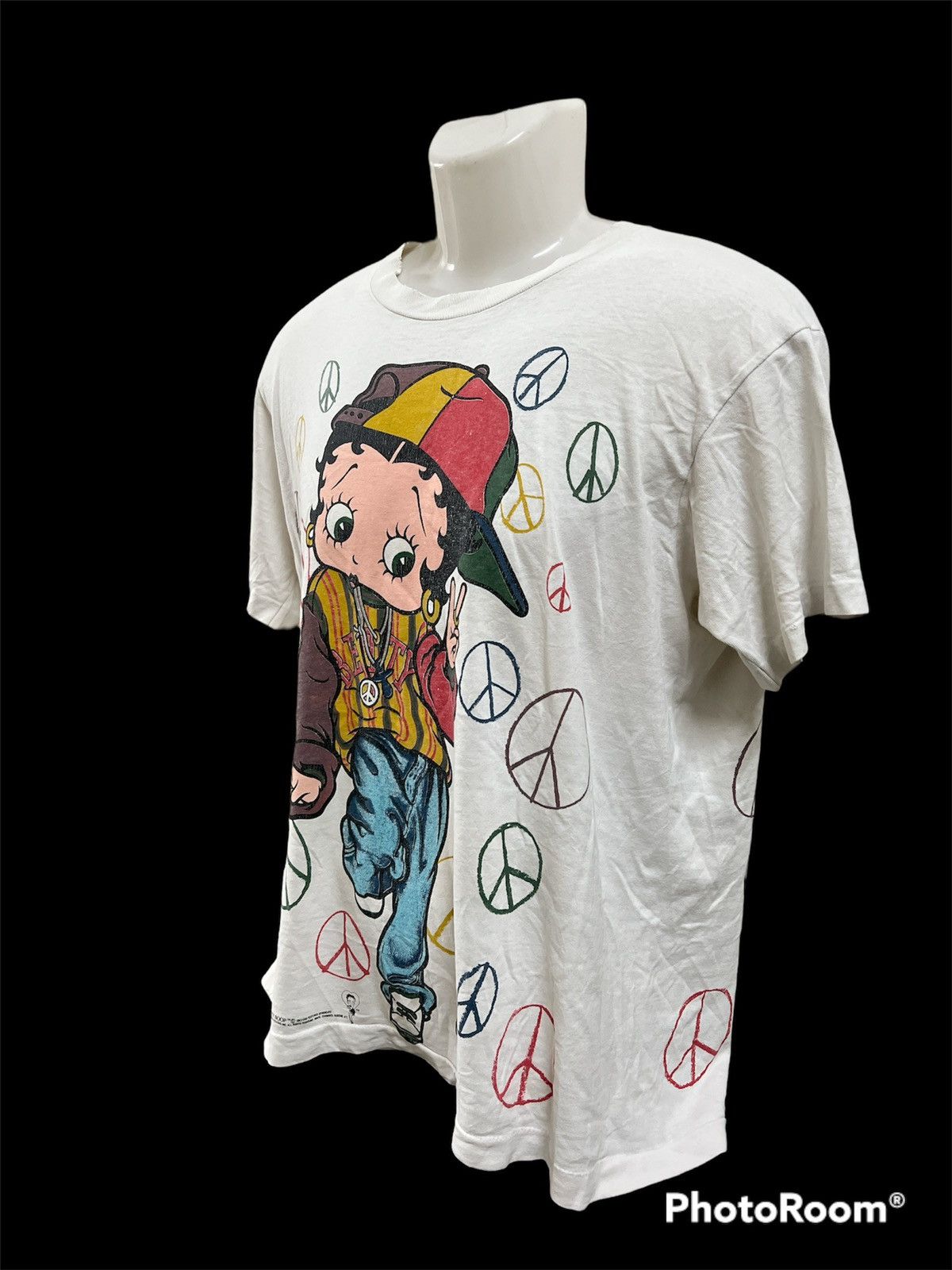 Other Rare🔥Vintage 90’s Betty Boop Over Print RAPPERS Mirror Size US L / EU 52-54 / 3 - 3 Thumbnail