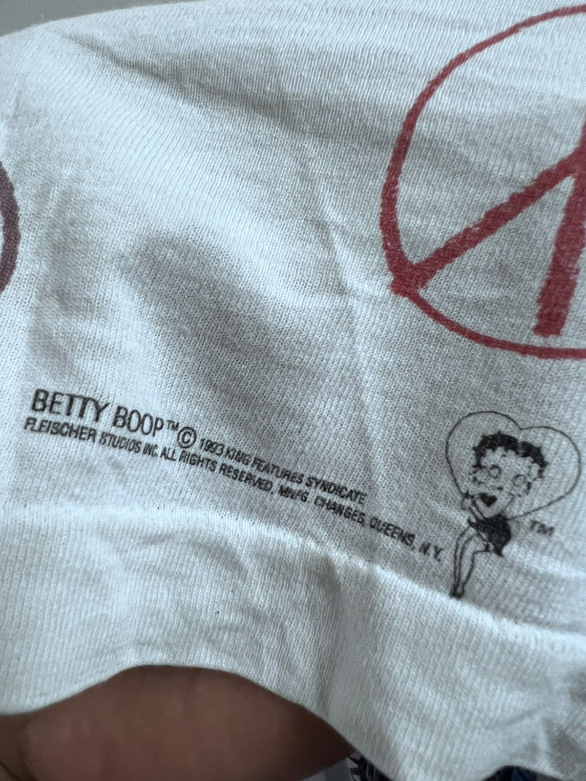 Other Rare🔥Vintage 90’s Betty Boop Over Print RAPPERS Mirror Size US L / EU 52-54 / 3 - 6 Thumbnail