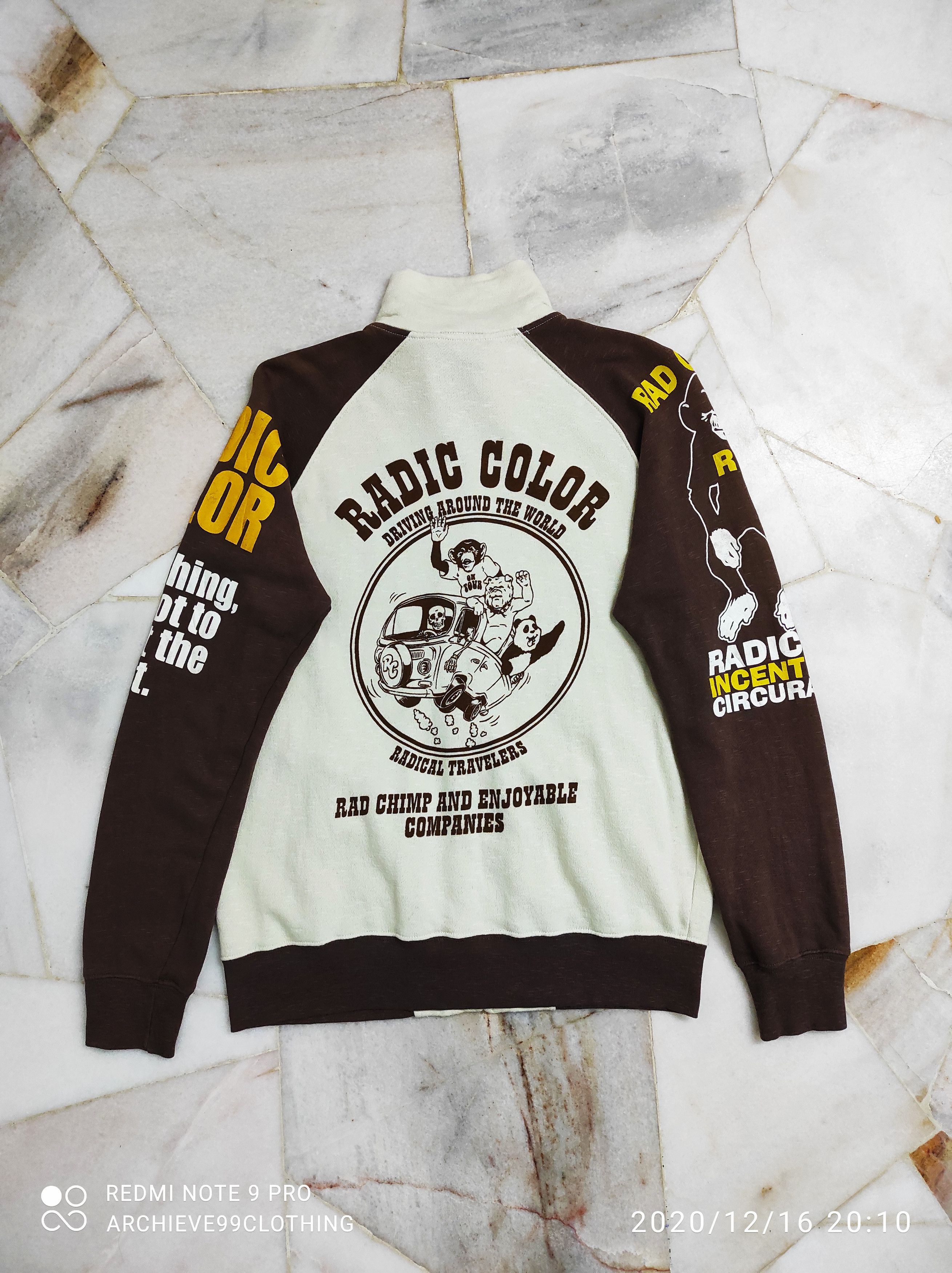Japanese Brand RADIC COLOR multi print sweat jacket Size US M / EU 48-50 / 2 - 2 Thumbnail