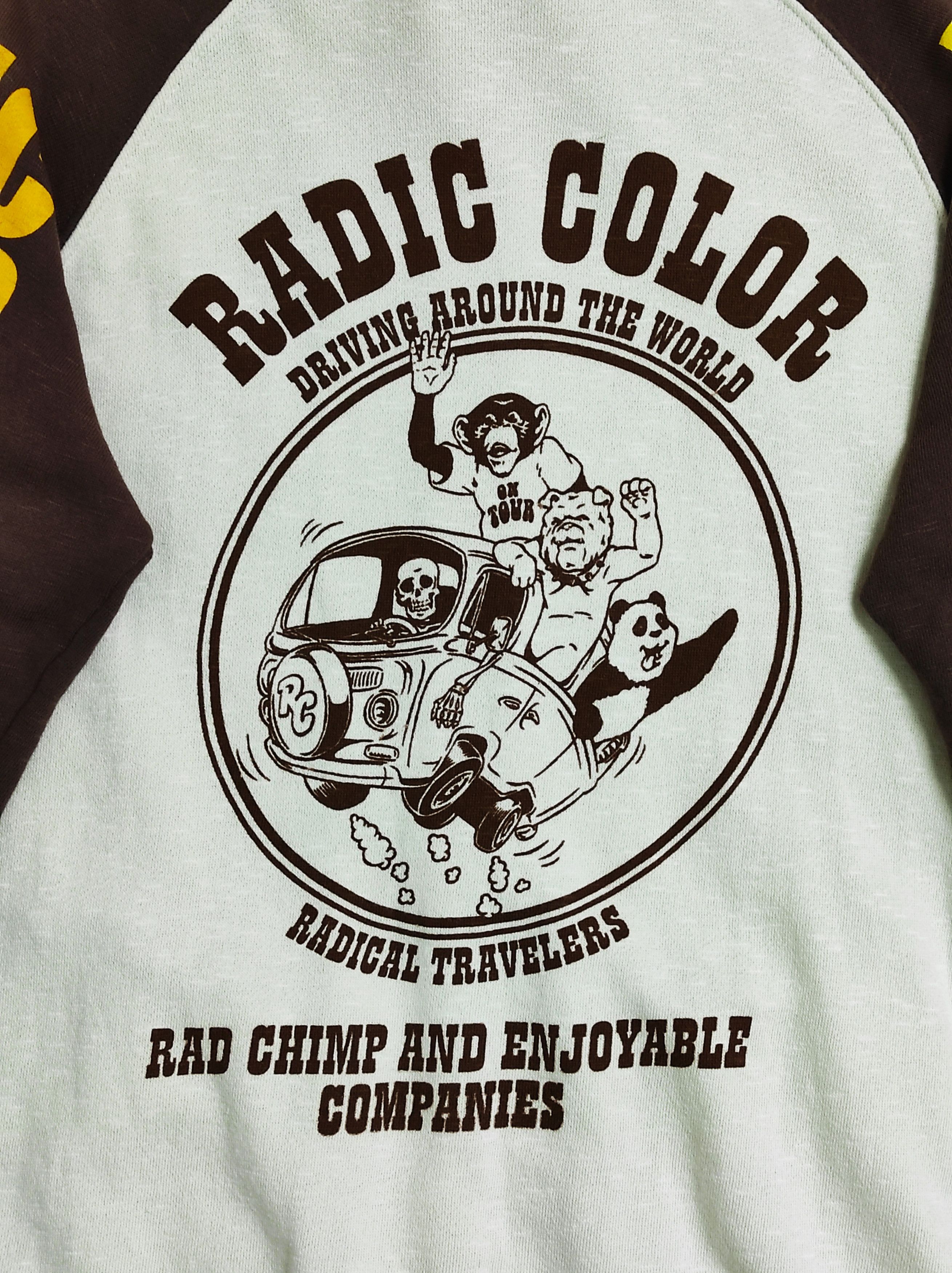 Japanese Brand RADIC COLOR multi print sweat jacket Size US M / EU 48-50 / 2 - 8 Thumbnail