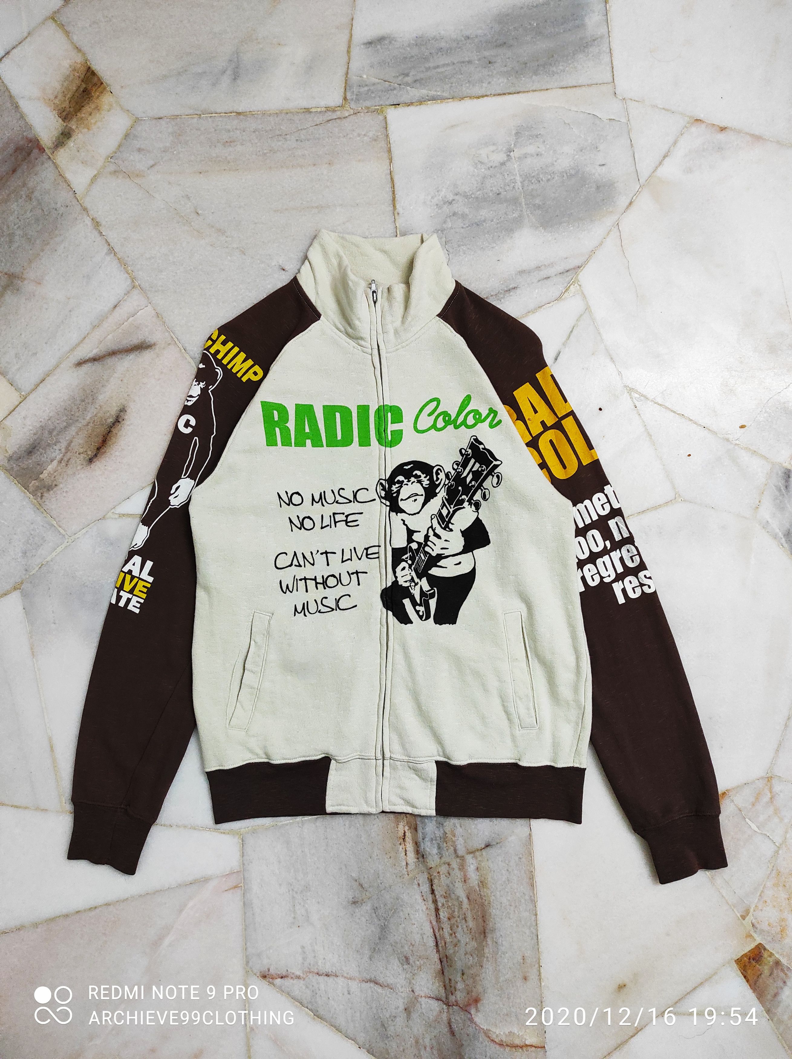 Japanese Brand RADIC COLOR multi print sweat jacket Size US M / EU 48-50 / 2 - 1 Thumbnail