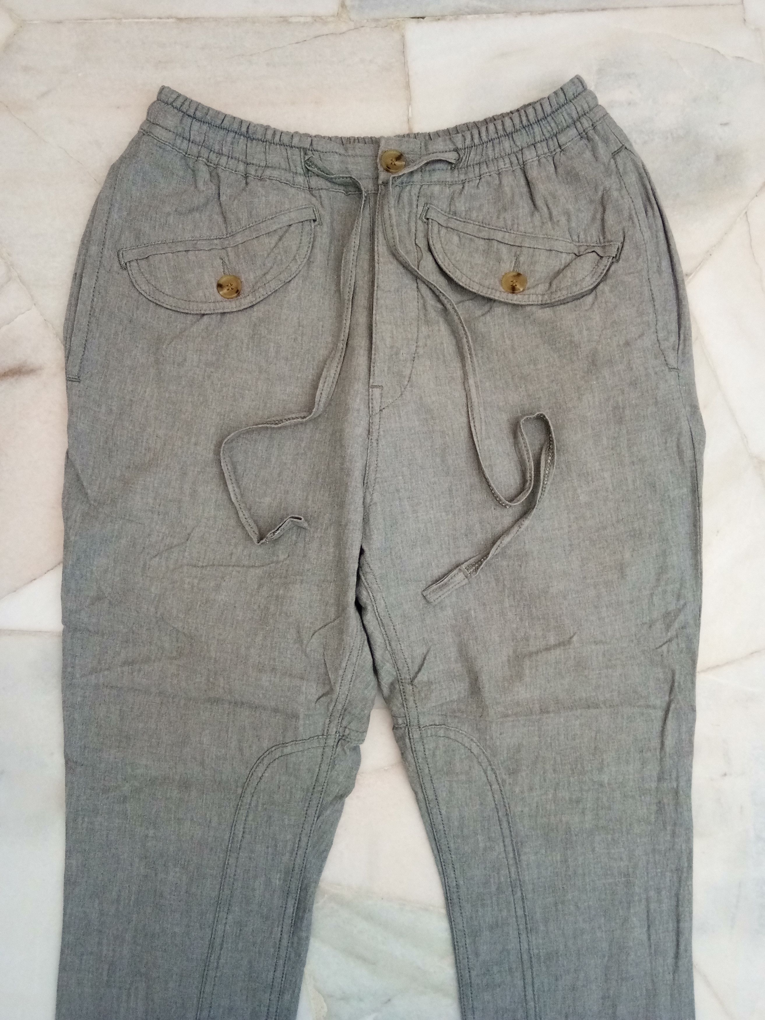 Japanese Brand × TROVE Drop crotch relaxing pants with drawstring Size US 30 / EU 46 - 6 Thumbnail