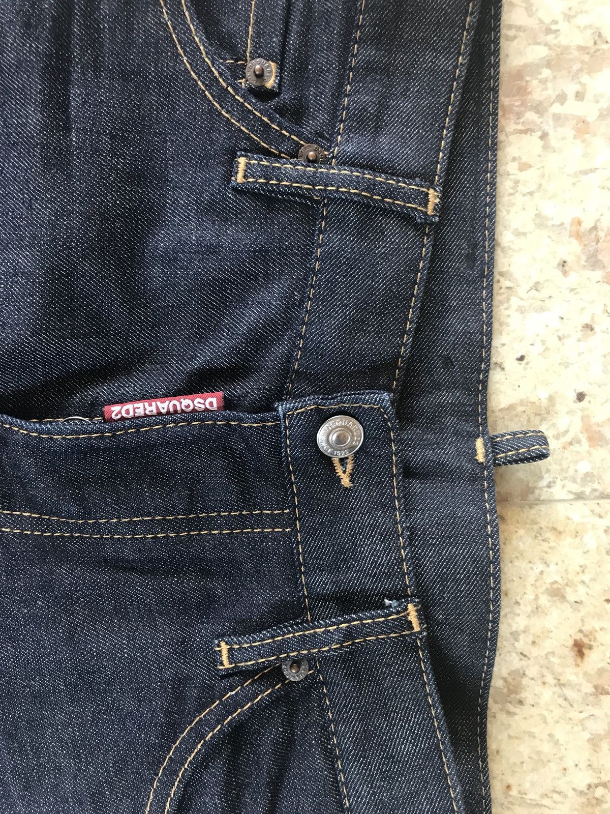 Dsquared2 24-7 Star Patch Slim Dark Blue Denim Size US 26 / EU 42 - 6 Thumbnail