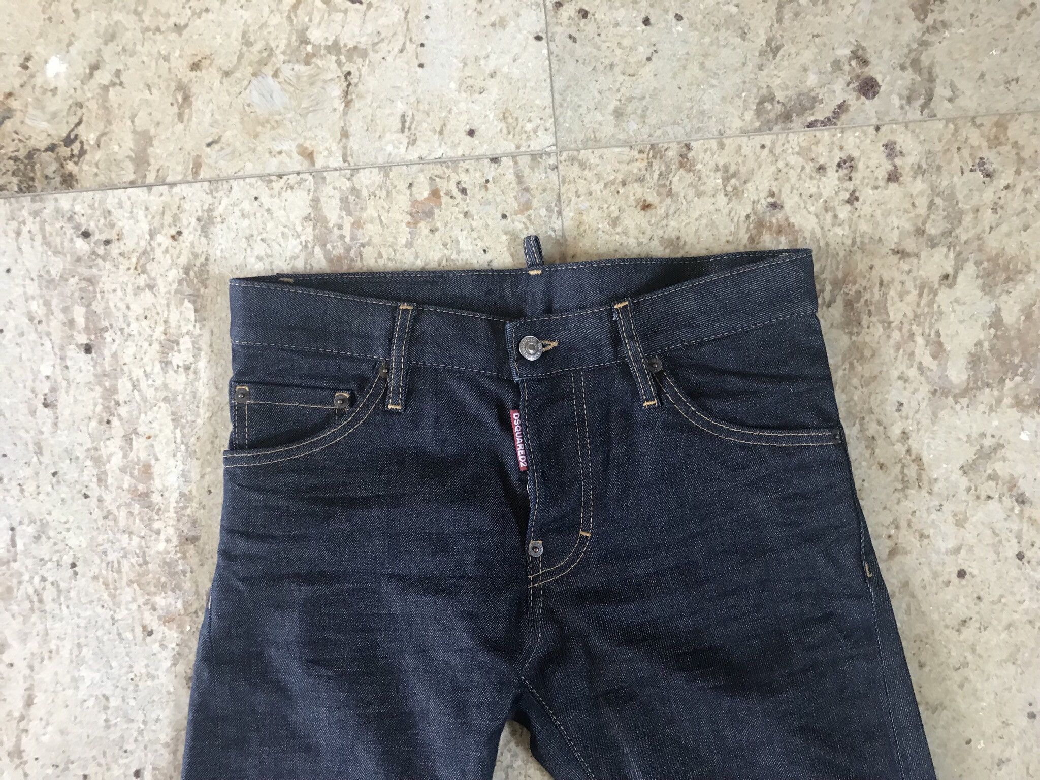 Dsquared2 24-7 Star Patch Slim Dark Blue Denim Size US 26 / EU 42 - 7 Thumbnail