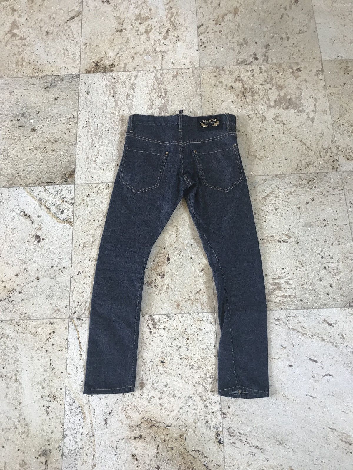 Dsquared2 24-7 Star Patch Slim Dark Blue Denim Size US 26 / EU 42 - 13 Thumbnail