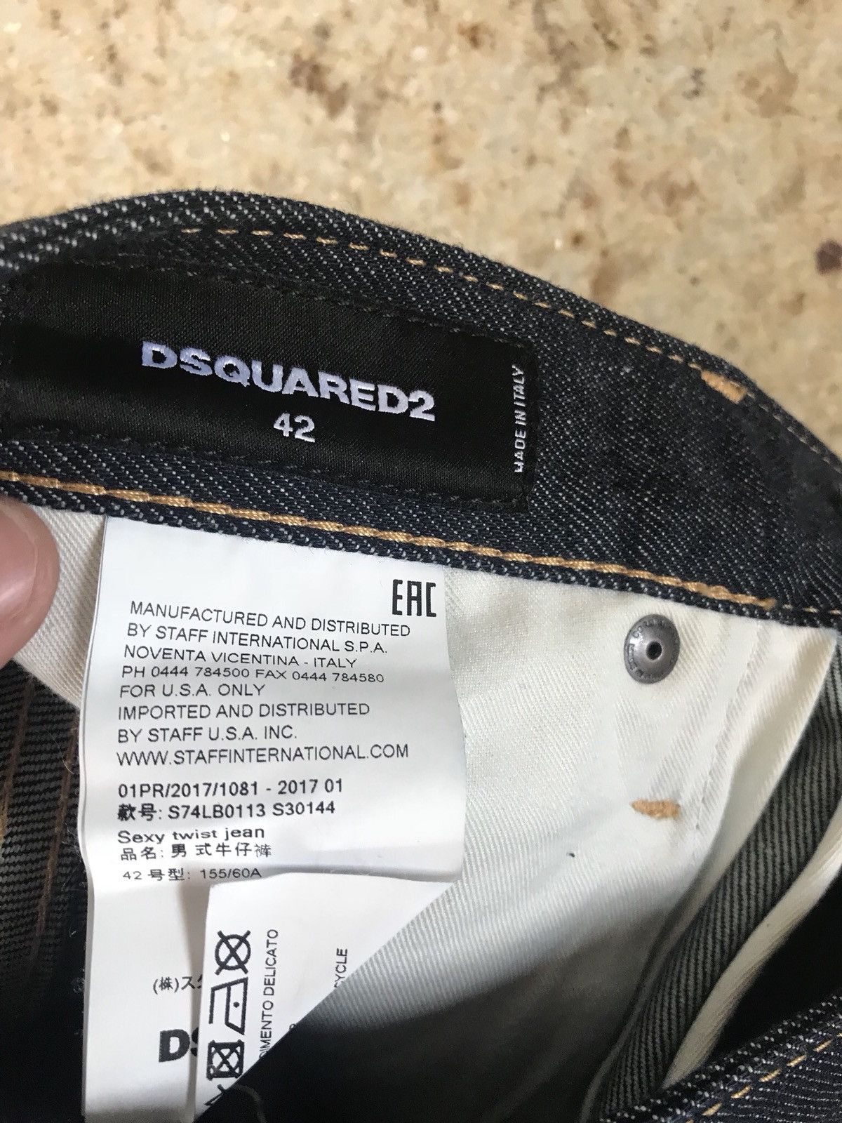 Dsquared2 24-7 Star Patch Slim Dark Blue Denim Size US 26 / EU 42 - 8 Thumbnail