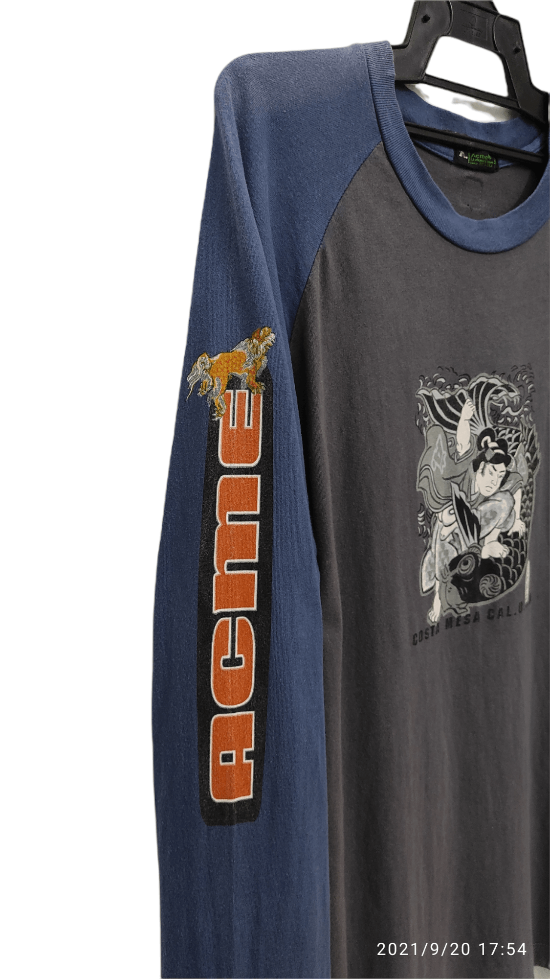 Acme Clothing Vintage ACME Geisha's Dragon skateboard Raglan tee Size US M / EU 48-50 / 2 - 8 Thumbnail