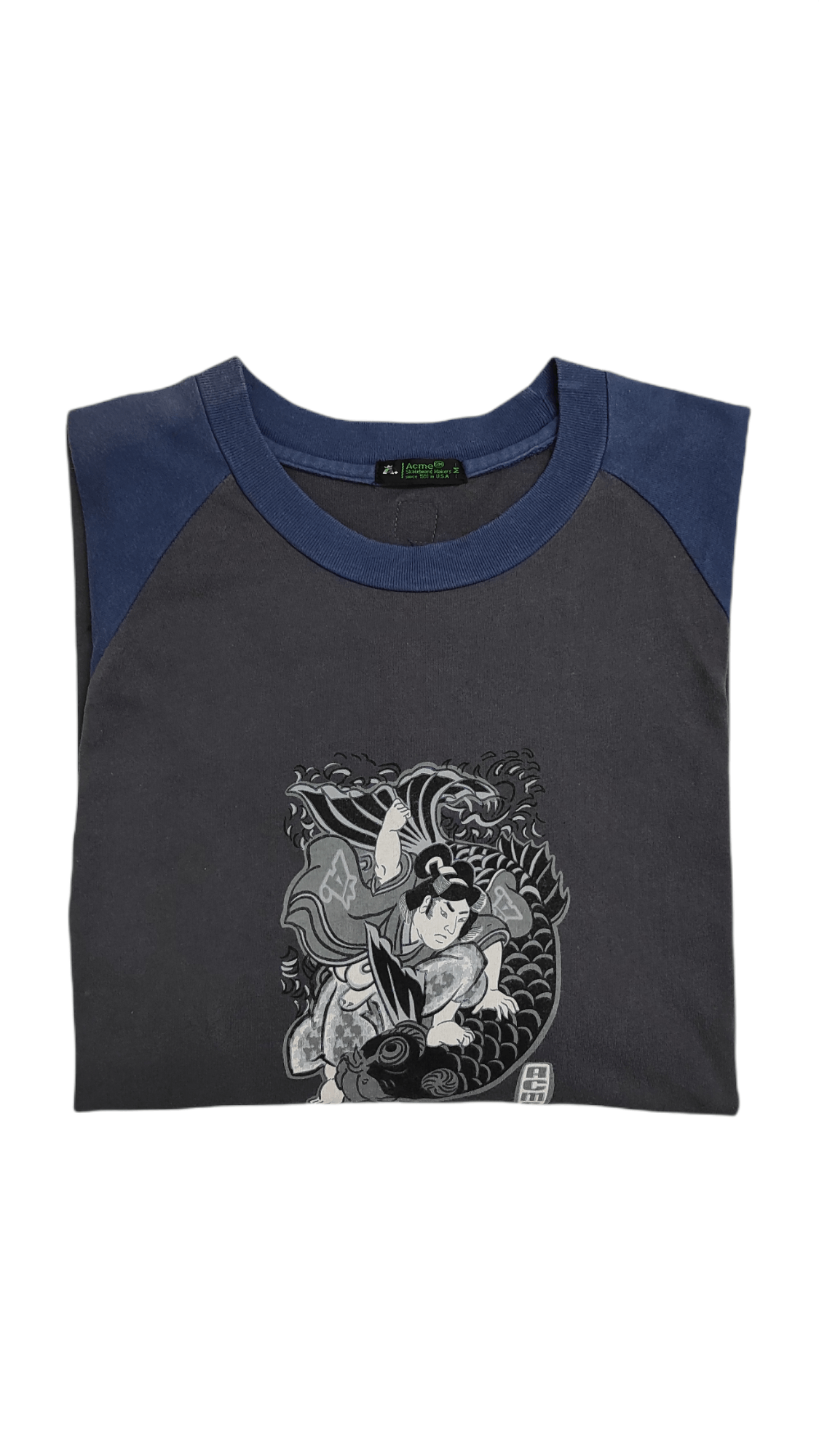 Acme Clothing Vintage ACME Geisha's Dragon skateboard Raglan tee Size US M / EU 48-50 / 2 - 9 Thumbnail