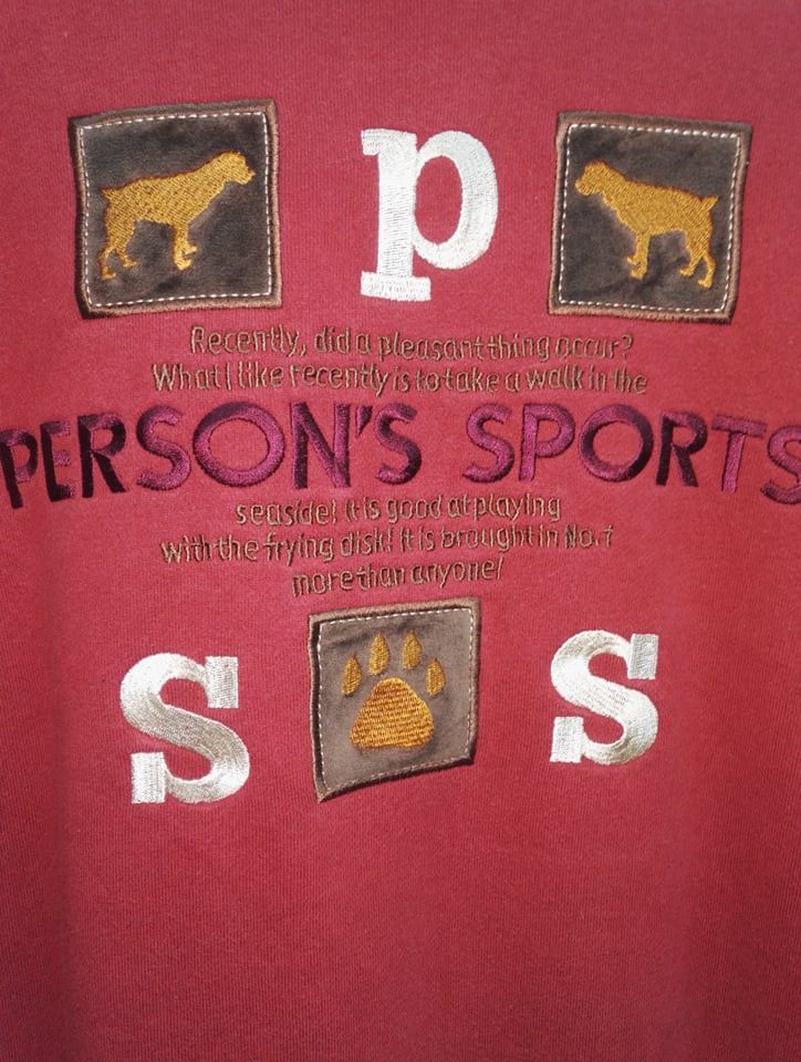 PERSON'S !!STEALS!! Rare Person's Sports Sweatshirt Big logo Size US M / EU 48-50 / 2 - 4 Thumbnail