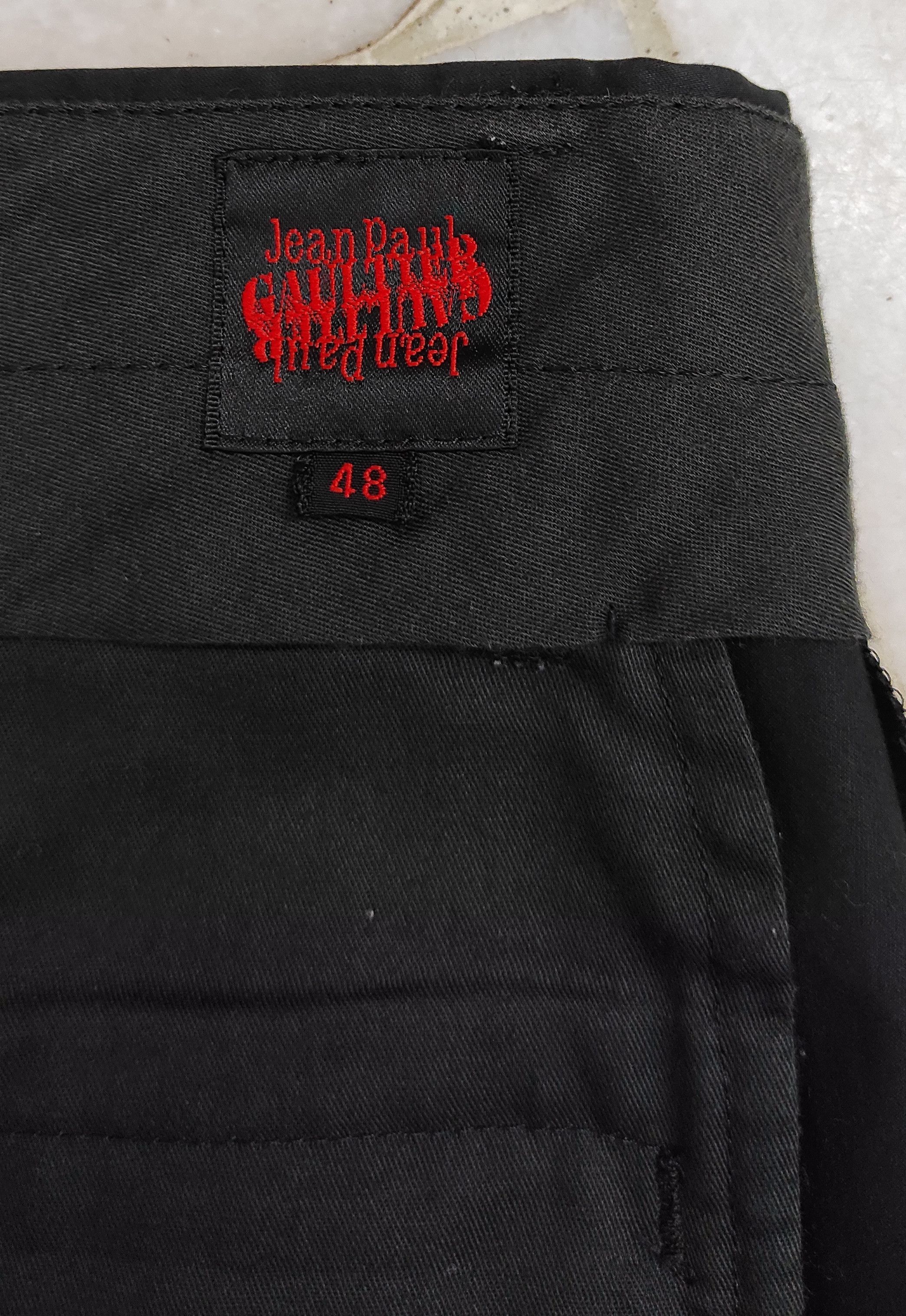Jean Paul Gaultier Archive JPG Black trousers Size US 31 - 3 Thumbnail