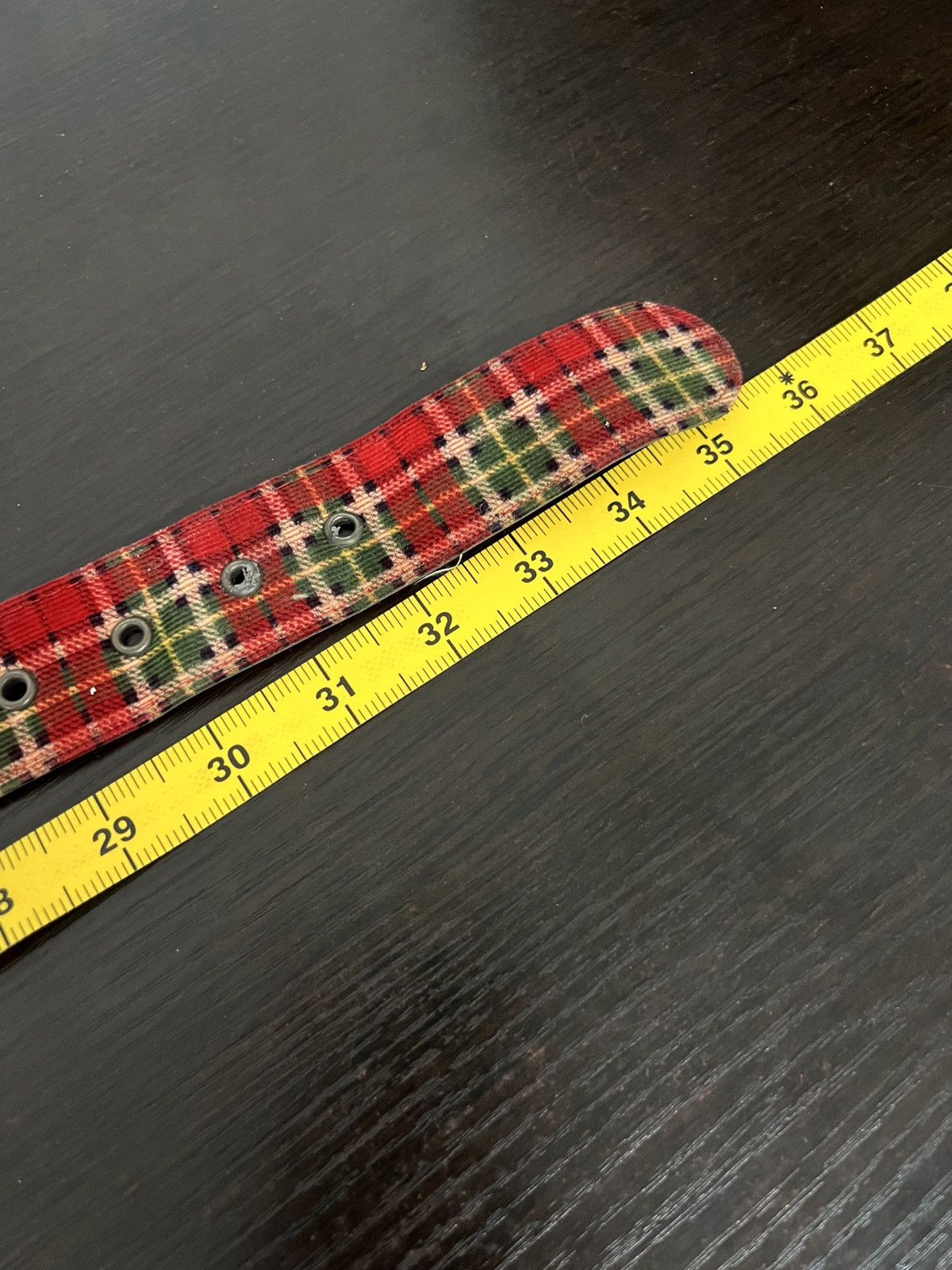 Vintage Plaid Tartan Design Buckle Belt Size ONE SIZE - 12 Thumbnail