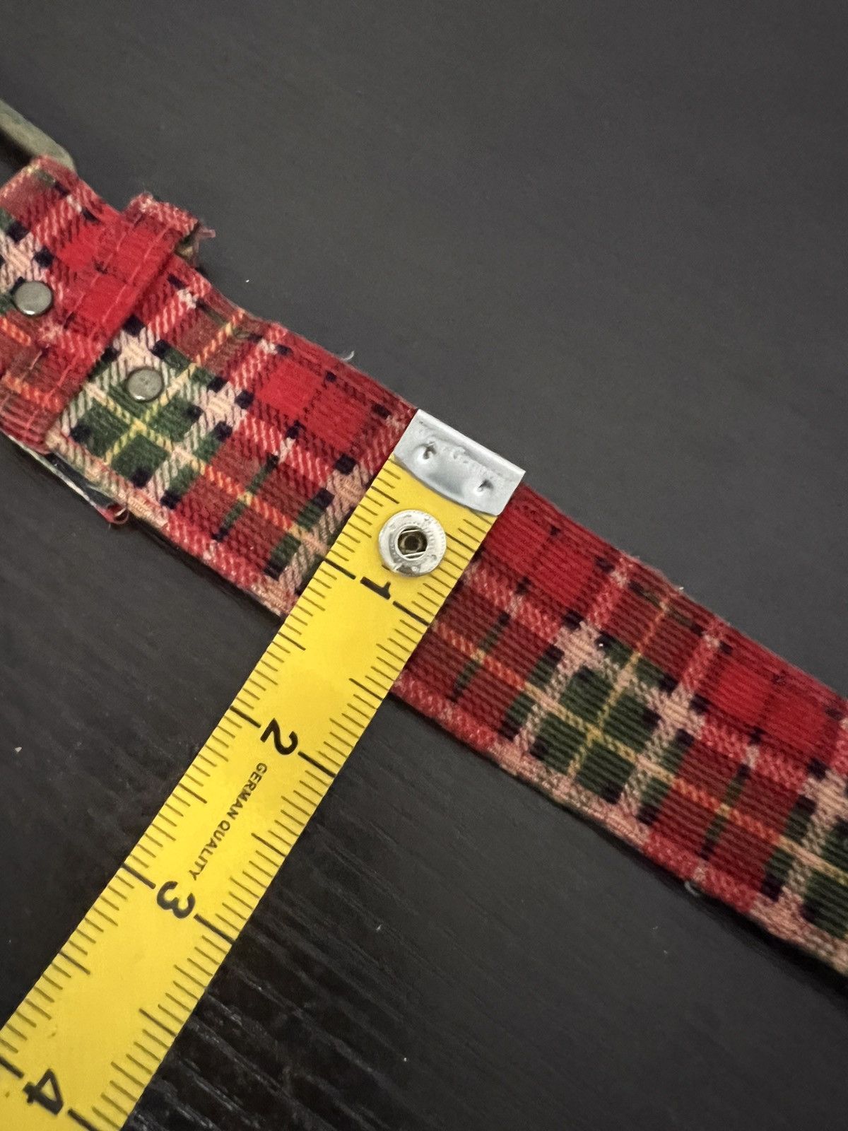 Vintage Plaid Tartan Design Buckle Belt Size ONE SIZE - 10 Thumbnail